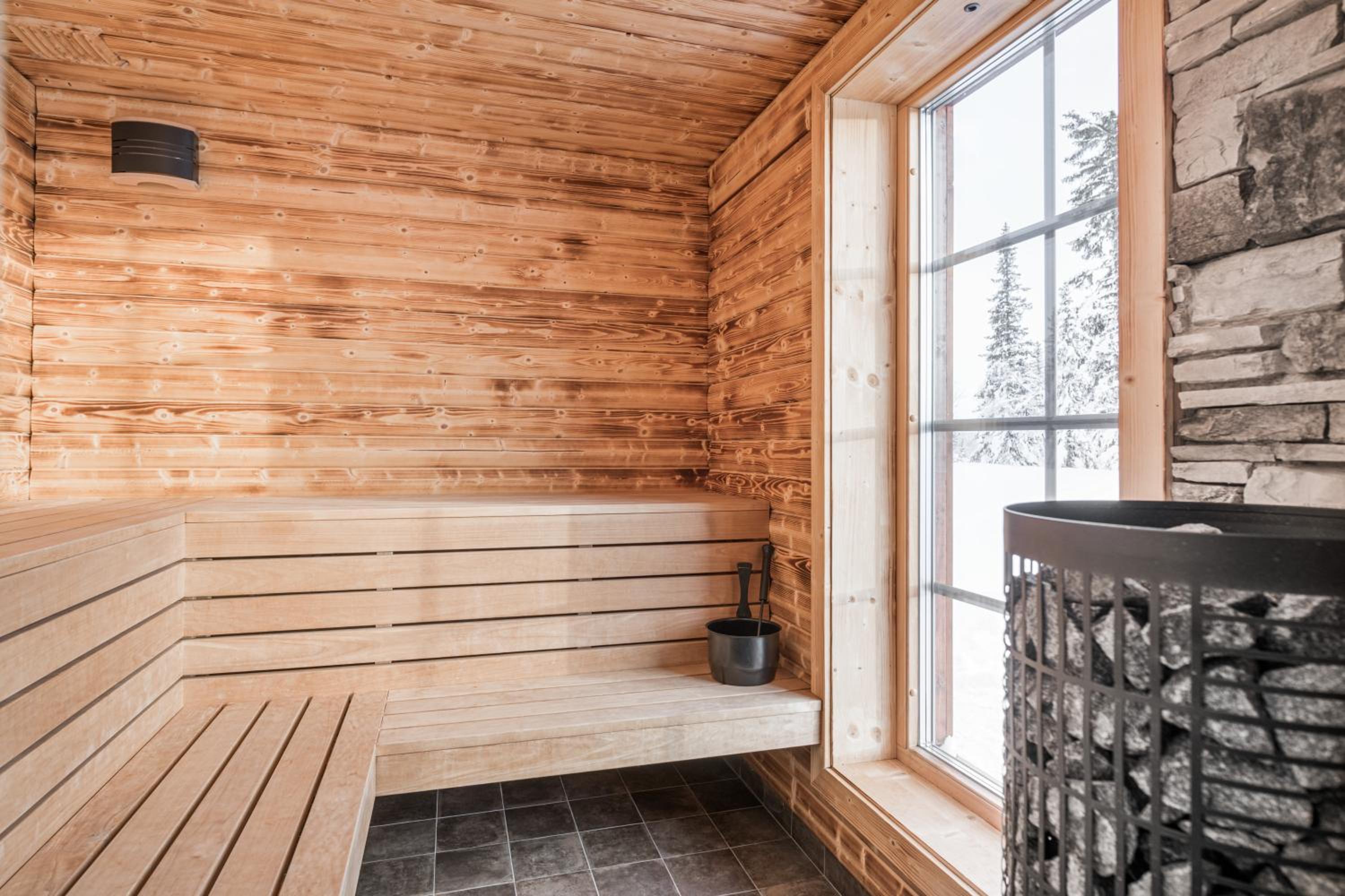 Luxurious cottage with sauna overlooking mountains