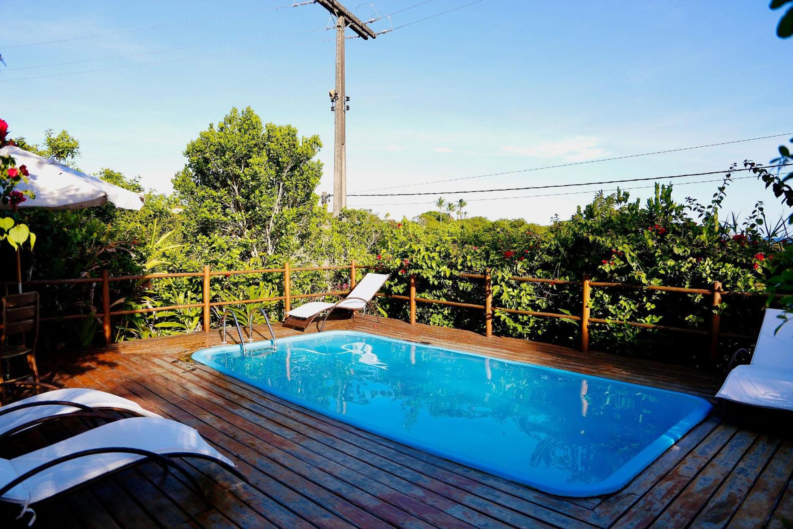 House with pool and view of Praia do Espelho