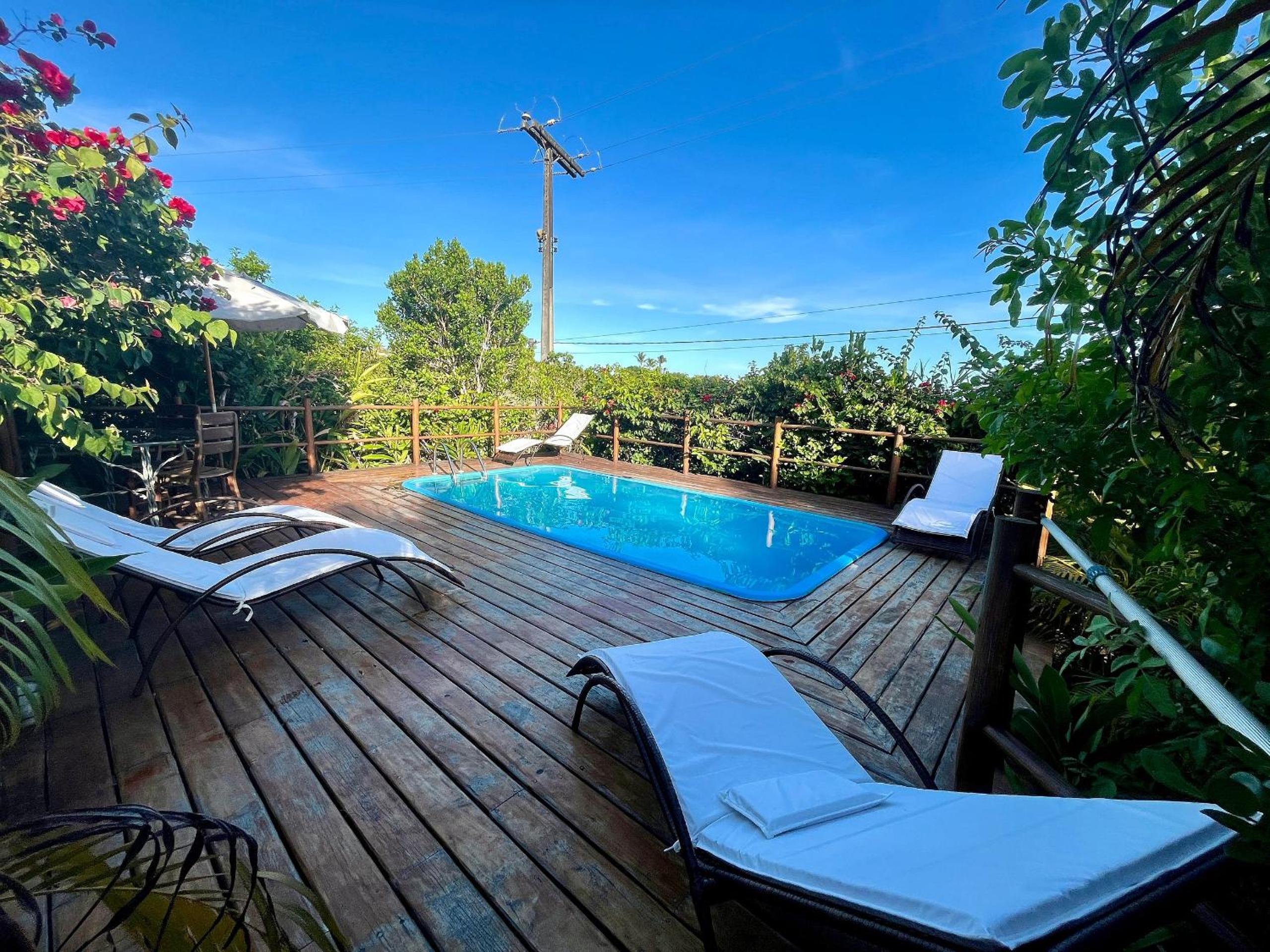 House with pool and view of Praia do Espelho