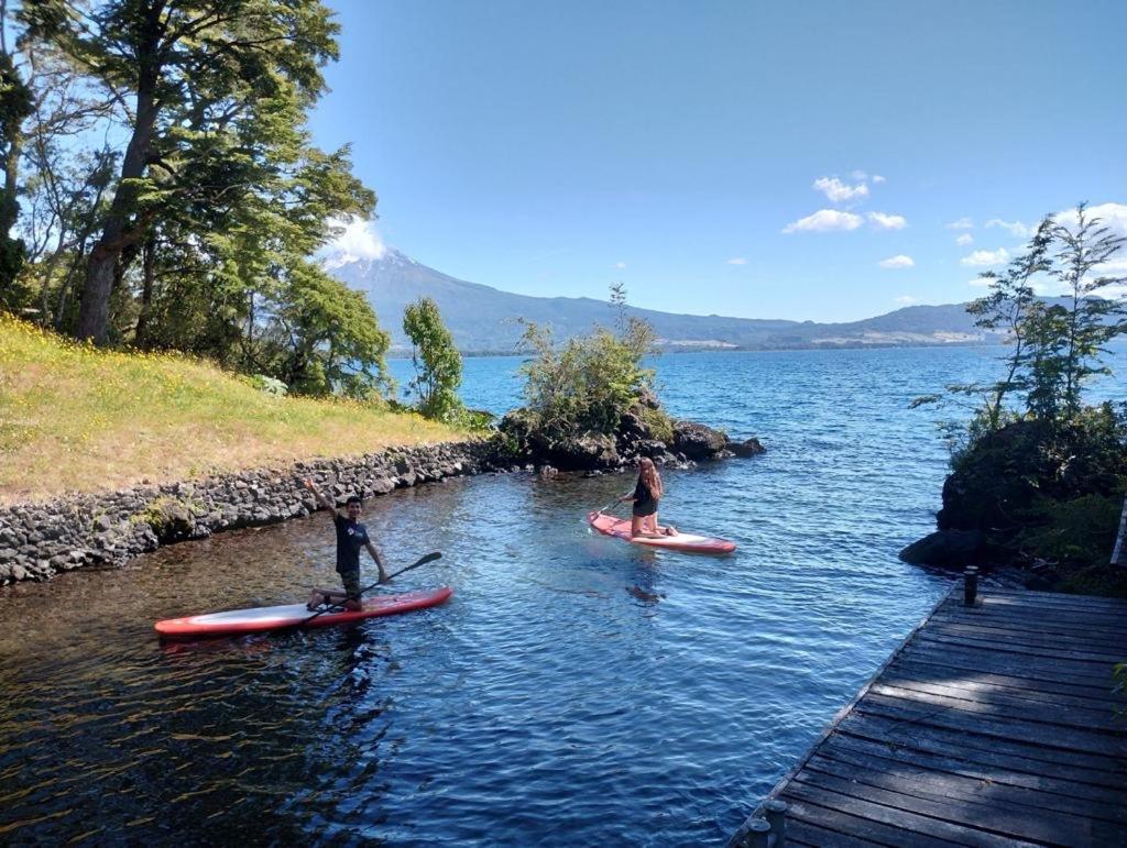 2 Cabañas y Quincho con Orilla a Lago Privado, Ensenada Camino Cascadas