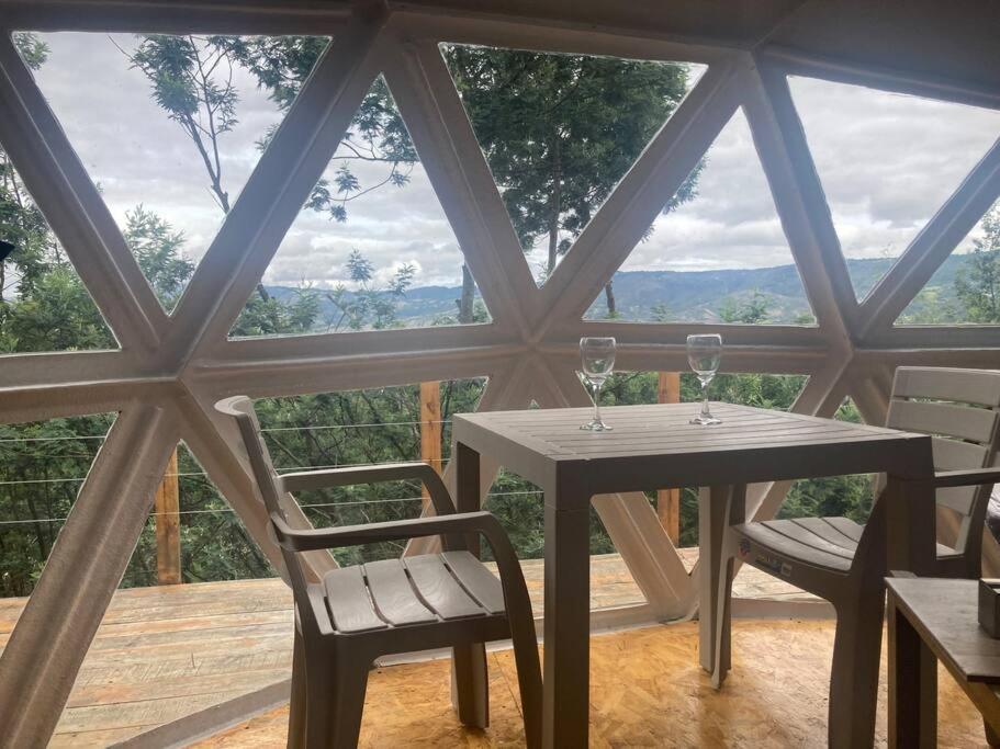 Glamping vista lago Guatavita