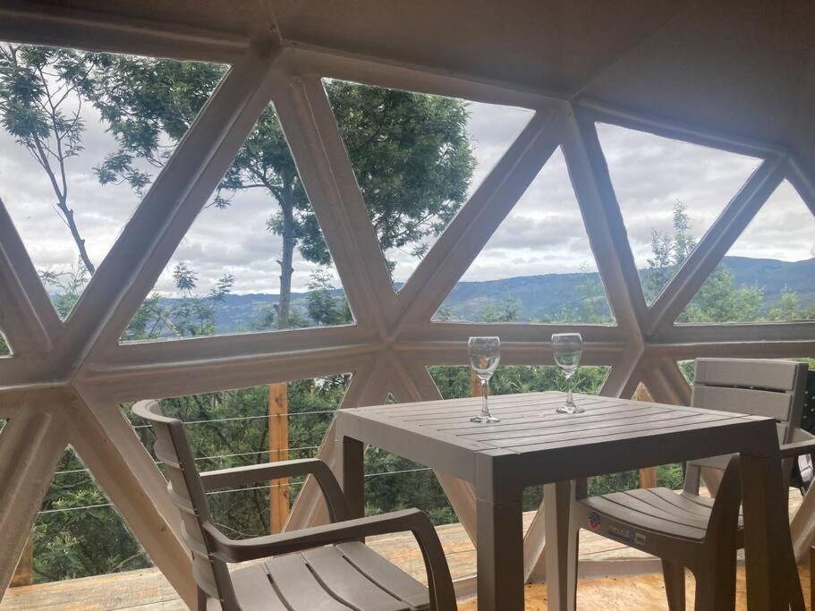 Glamping vista lago Guatavita