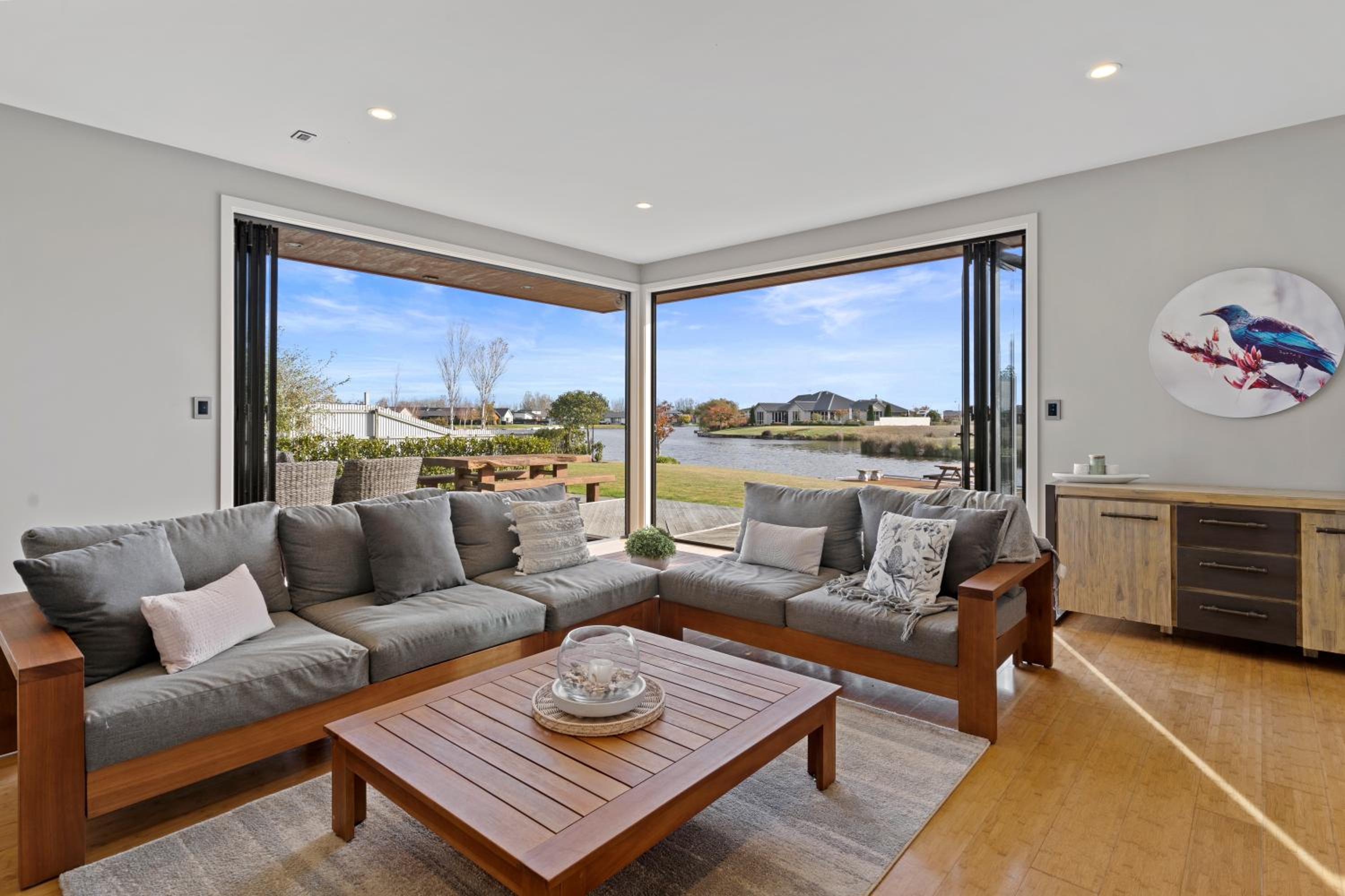 Relax at Lake Hood Luxury Canal Home with Jetty view 3