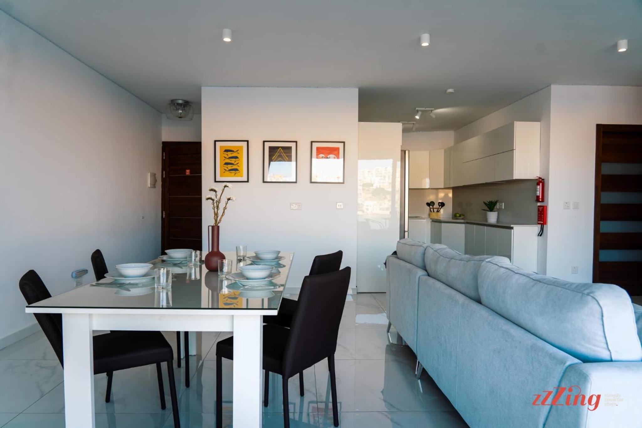Sea Views in a Stunning 2BR Apartment in St Paul's Bay, photo 7