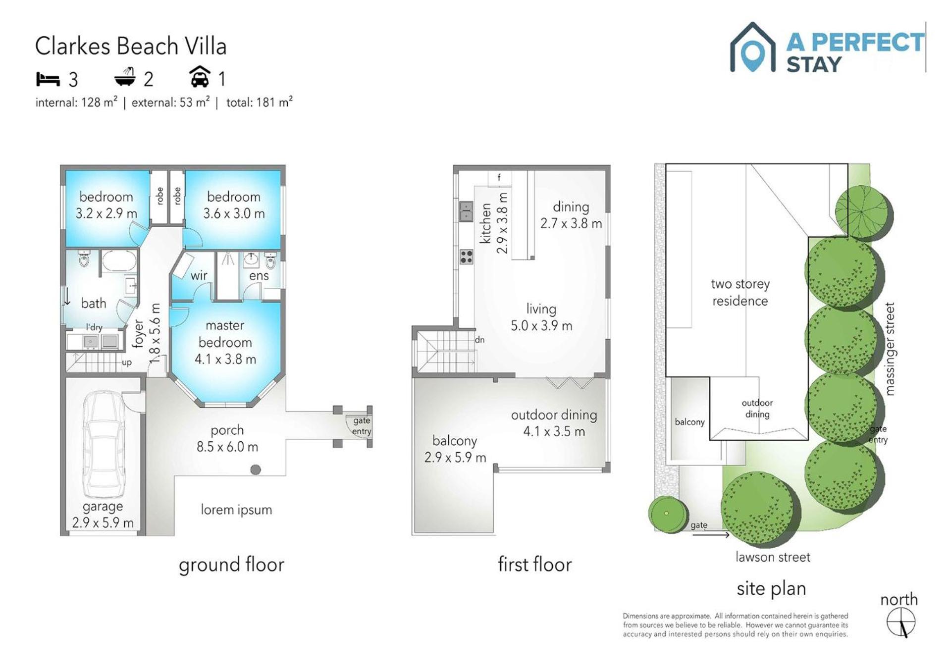 Clarkes Beach Villa - steps to beach & Byron town
