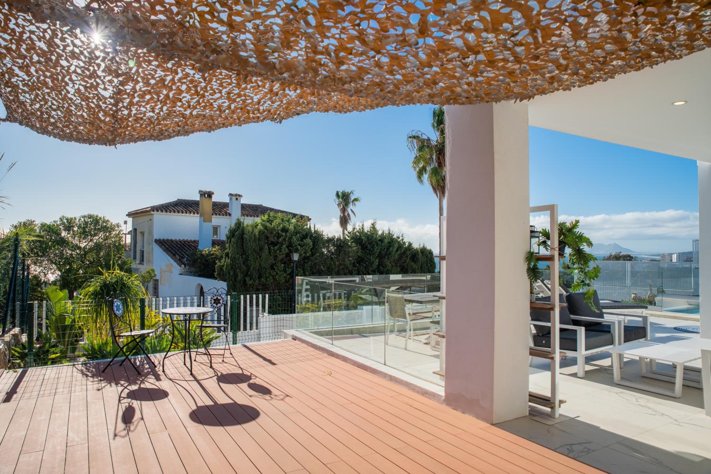 luxurious villa MOGA overlooking the sea and Gibraltar