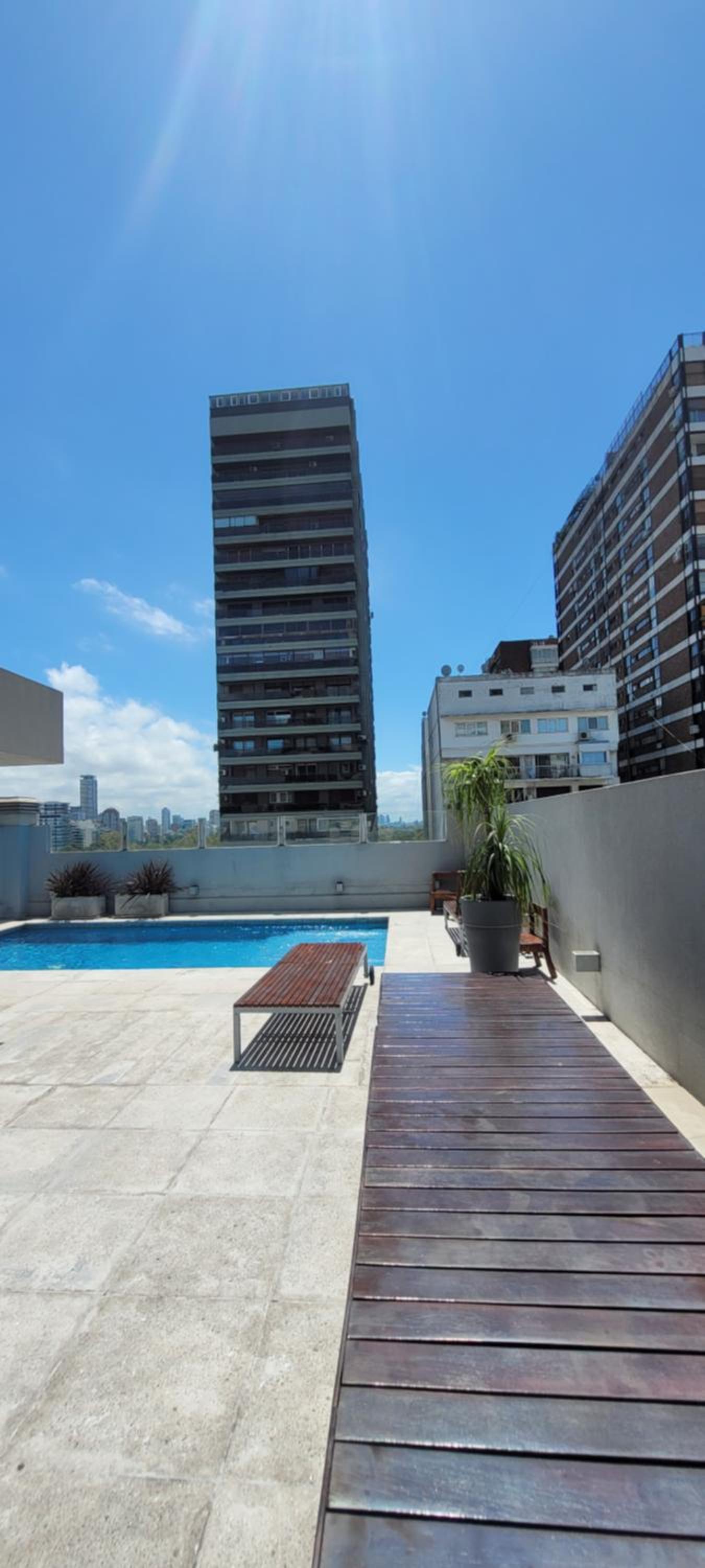Palermo Premium, Piso alto con amplio balcon, pileta en terraza, Gym y laundry