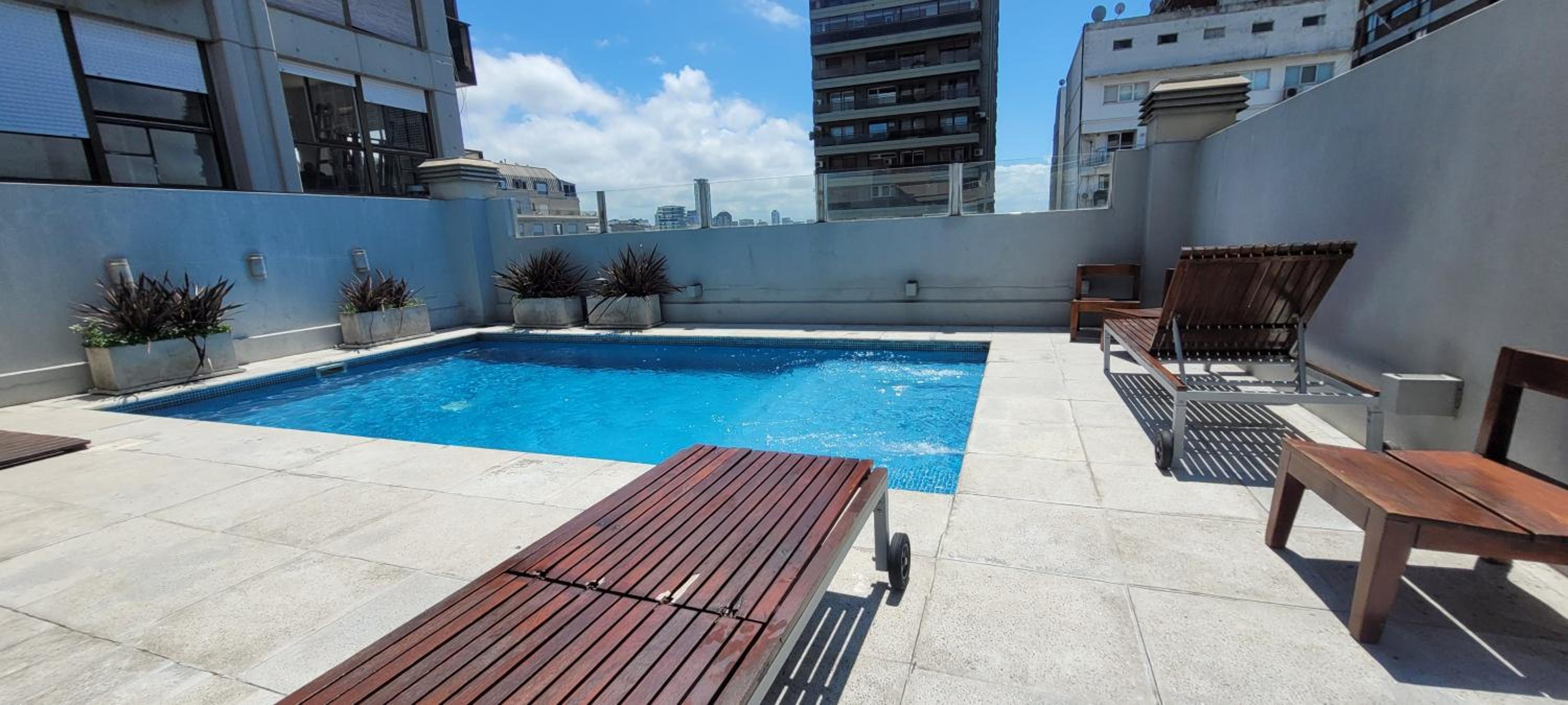 Palermo Premium, Piso alto con amplio balcon, pileta en terraza, Gym y laundry
