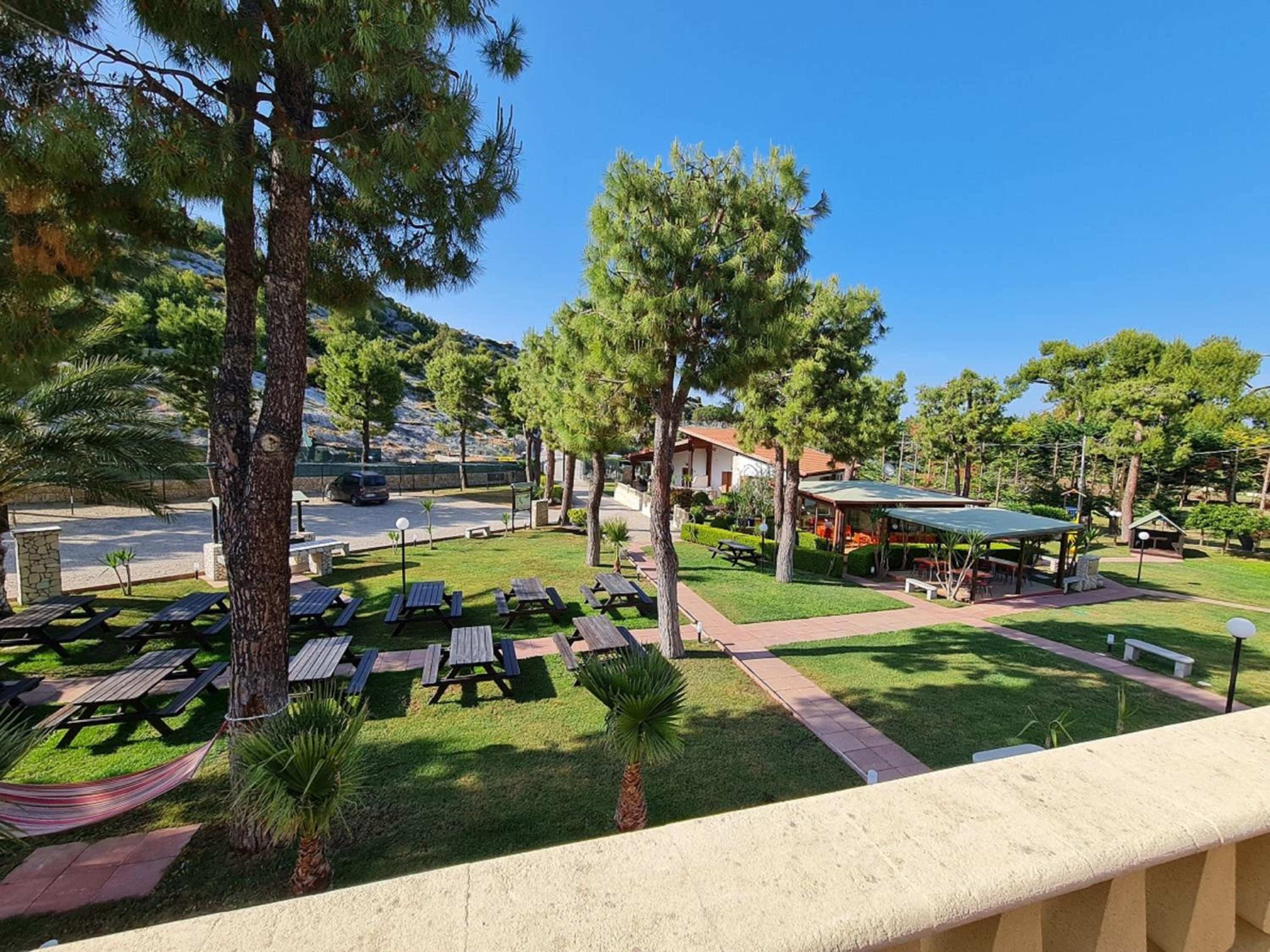 outdoor BBQ area