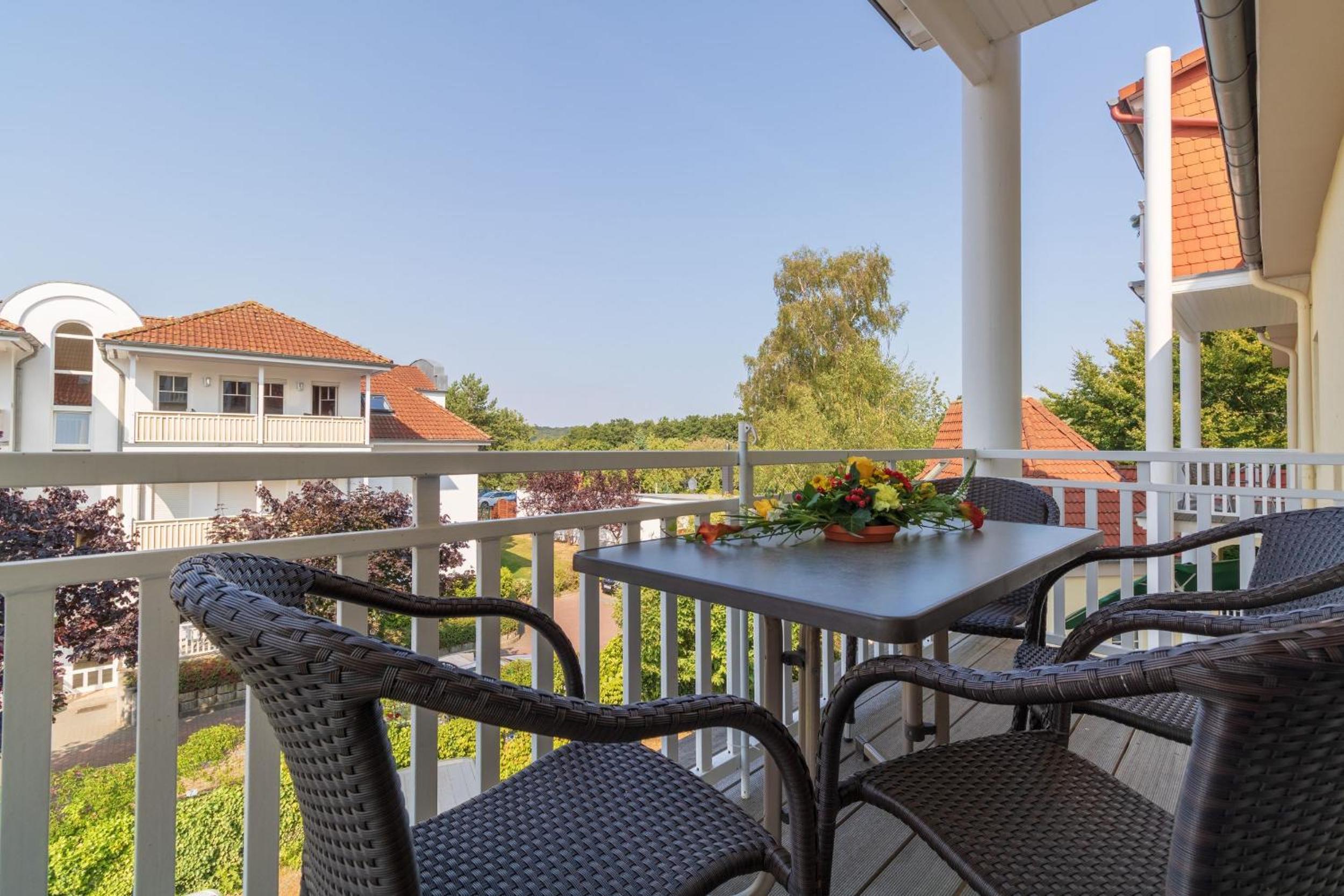 Haus Godewind Ferienwohnung 10 mit Balkon und Strandkorb