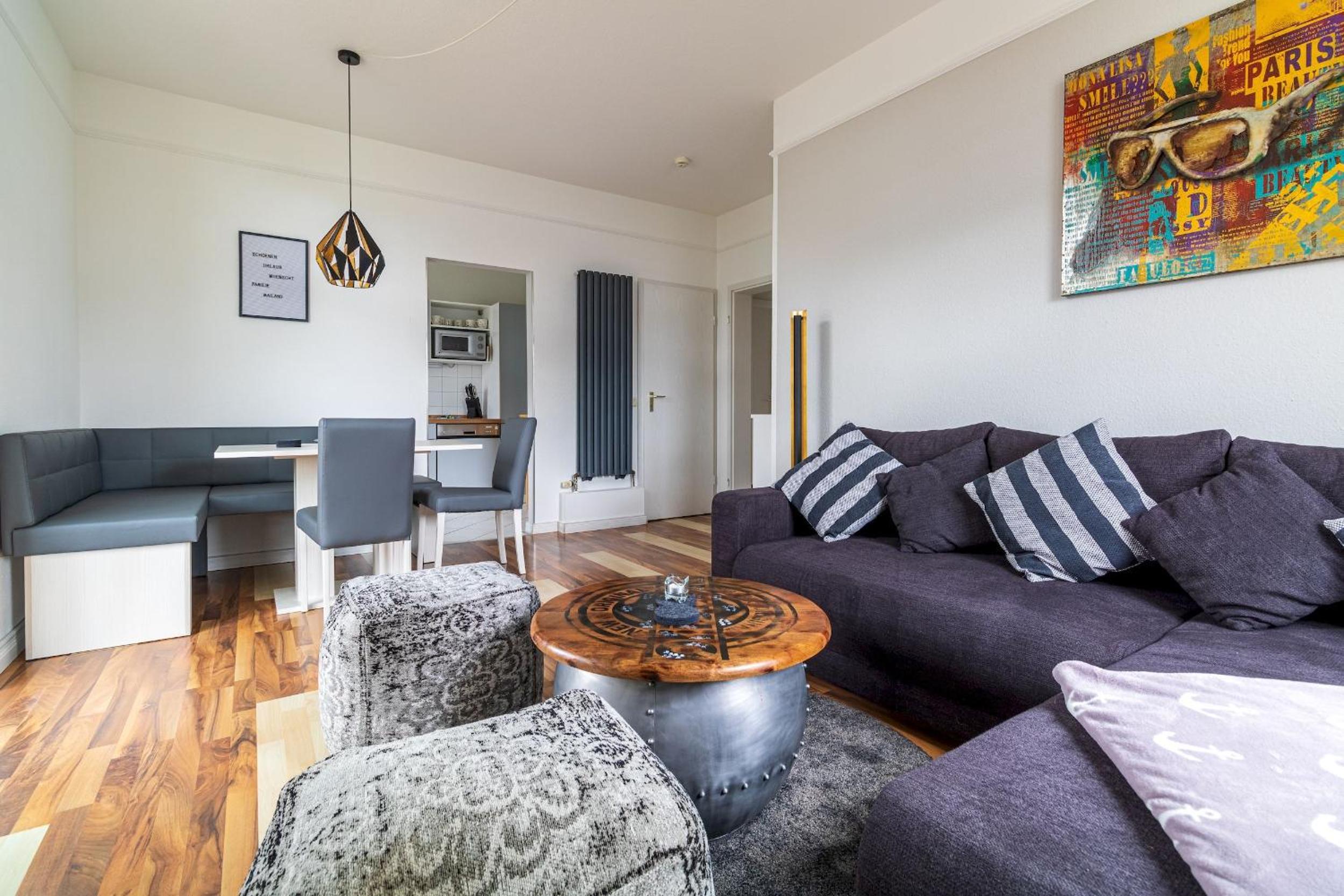 Haus Godewind Ferienwohnung 5 mit Balkon und Strandkorb