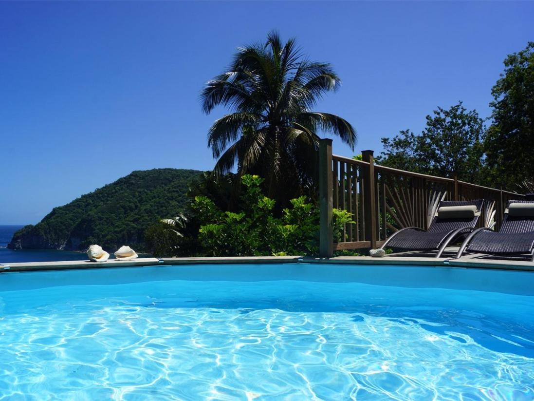 VILLA PALMA Deshaies avec piscine privée - vue mer view 2