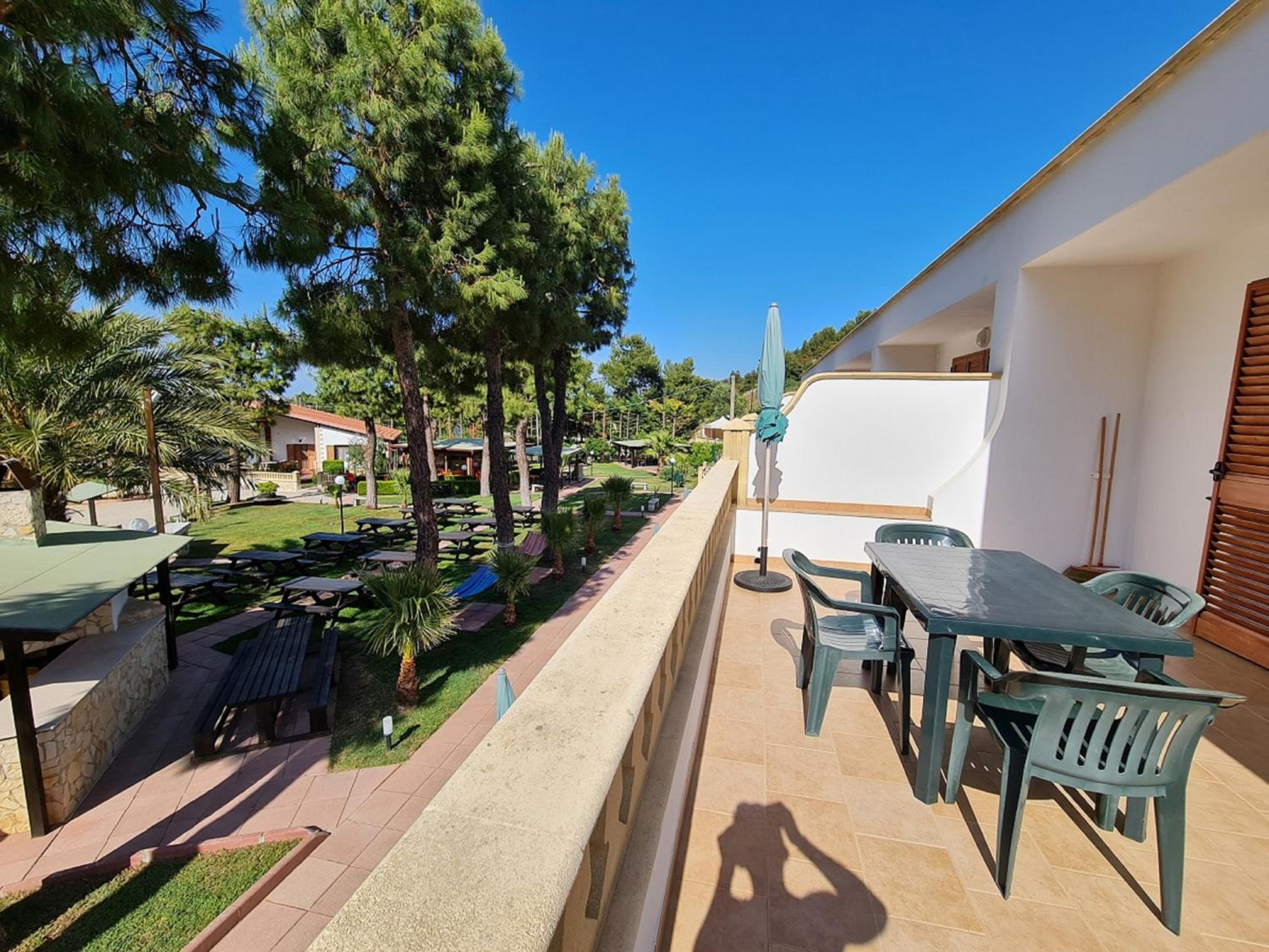 outdoor BBQ area