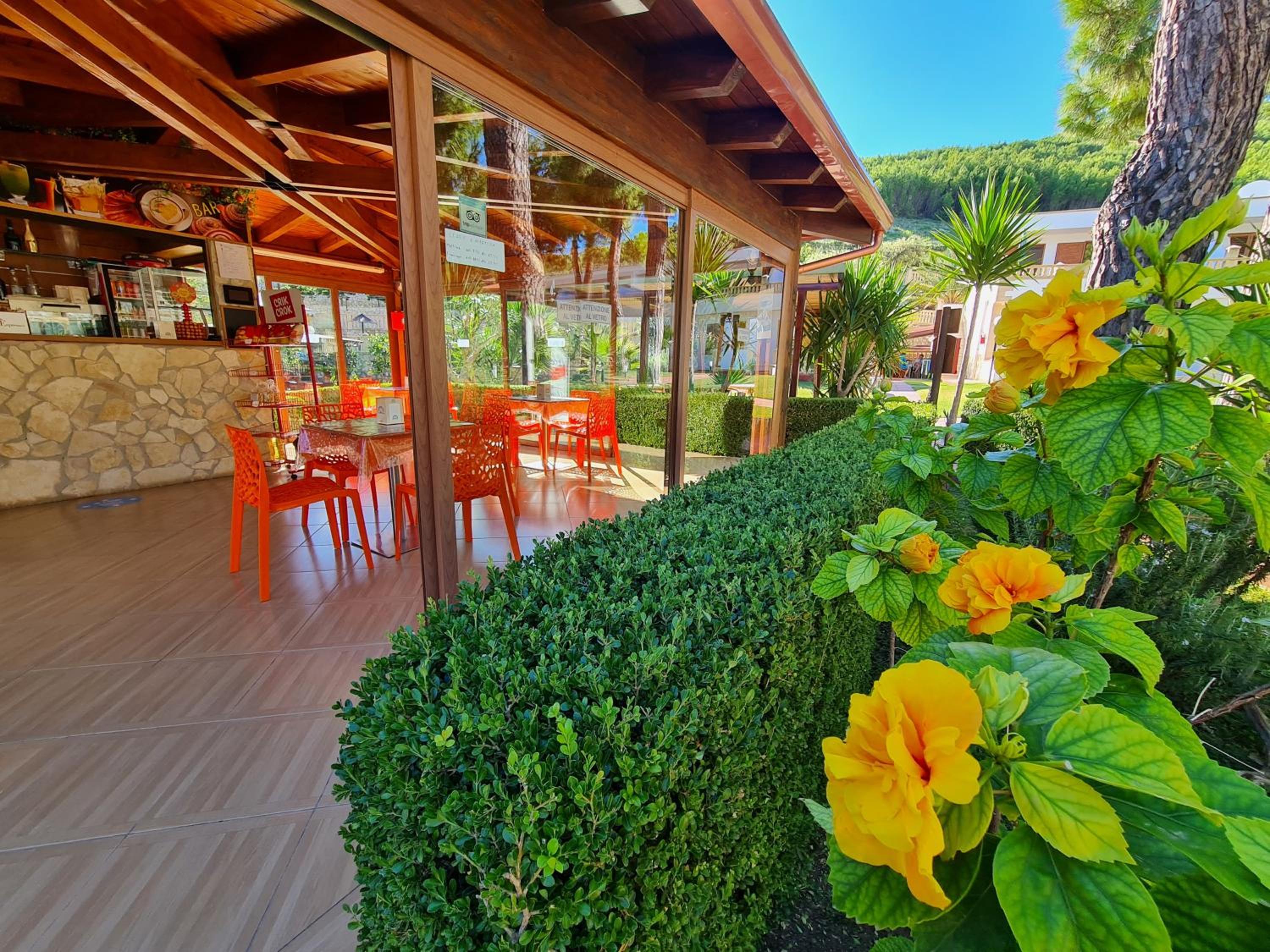 outdoor BBQ area