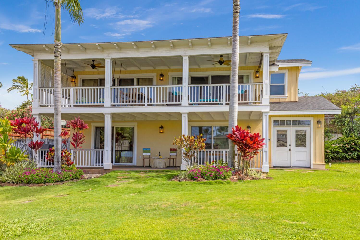 Cute 4br home steps to the Ocean - Alekona Kauai view 4