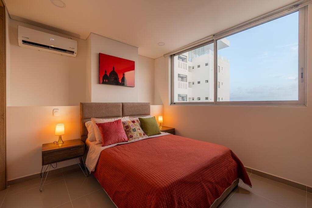 Galería Caribe 2 habitaciones en piso 24 cerca de la playa y centro histórico