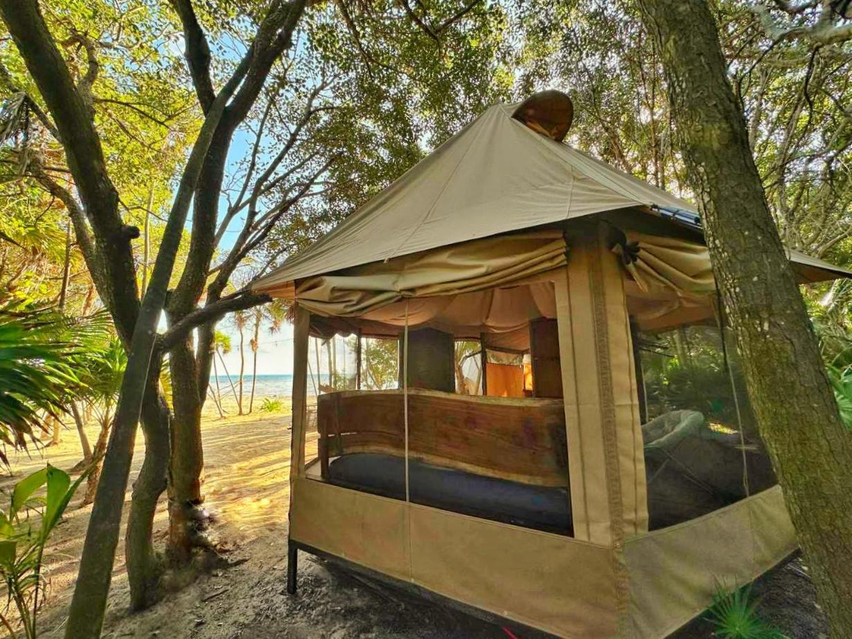 Beachfront luxury glamping