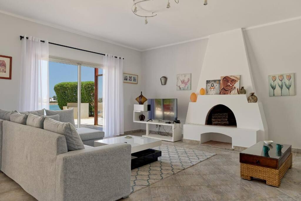 White Villa with open lagoon view