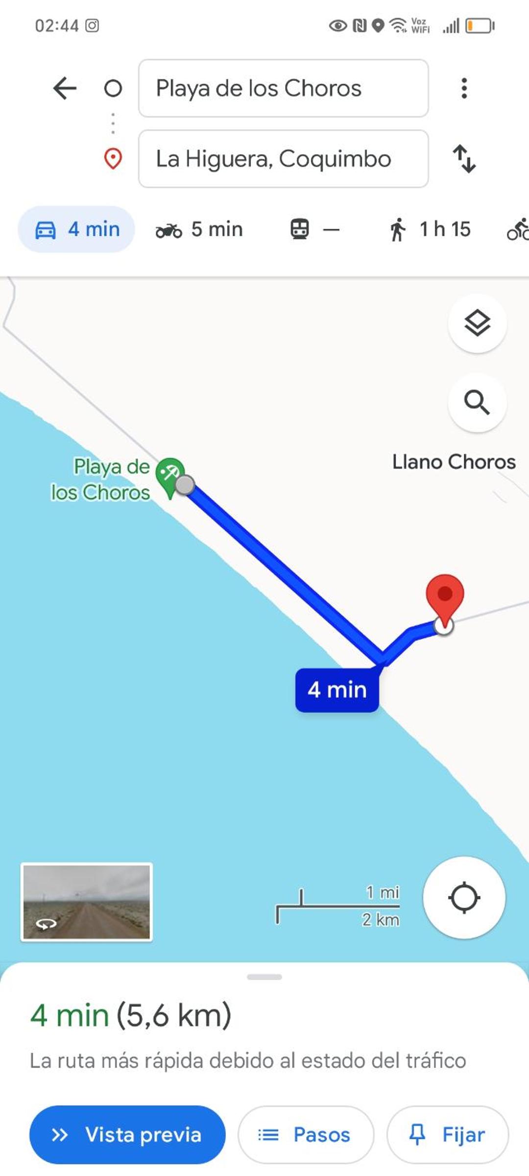 Cabañas el llano punta de choros