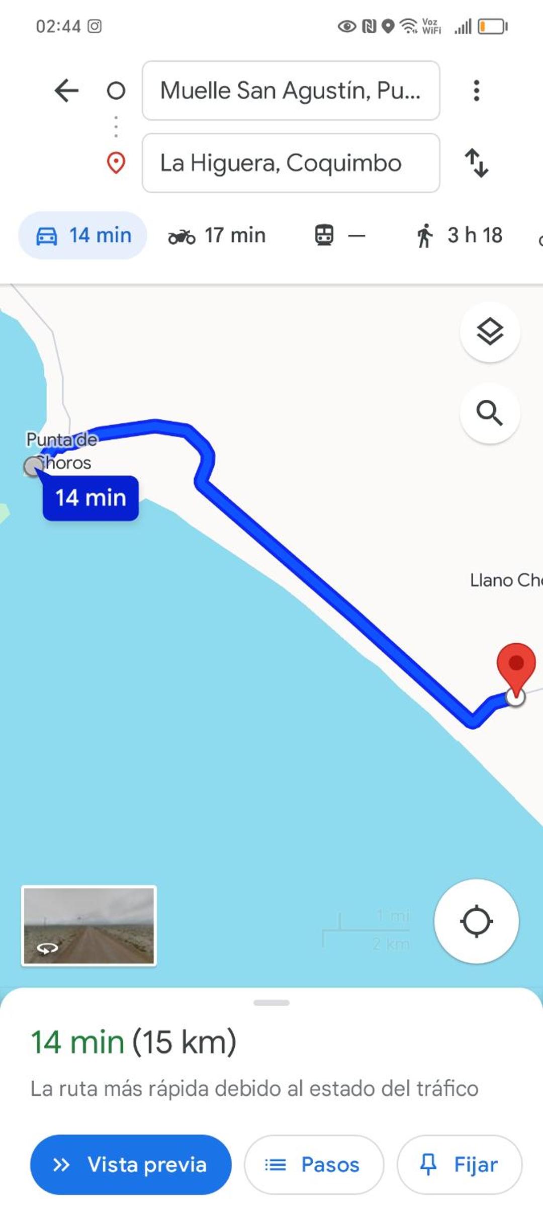 Cabañas el llano punta de choros