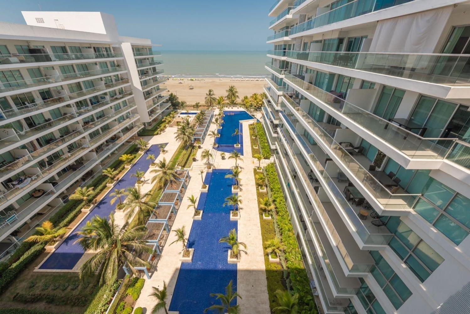 Oceanfront condominium with direct access to the beach.