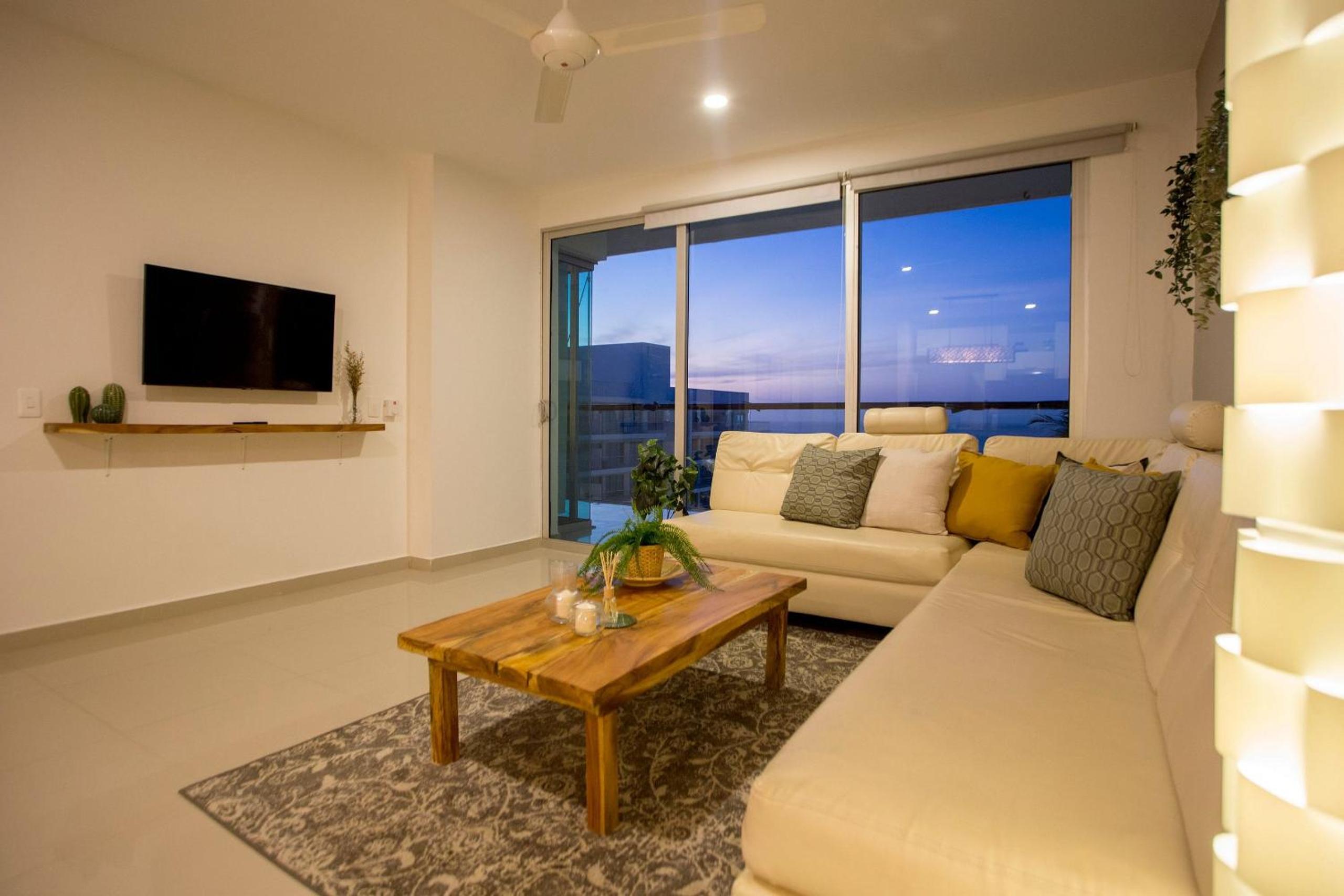 Oceanfront condominium with direct access to the beach.
