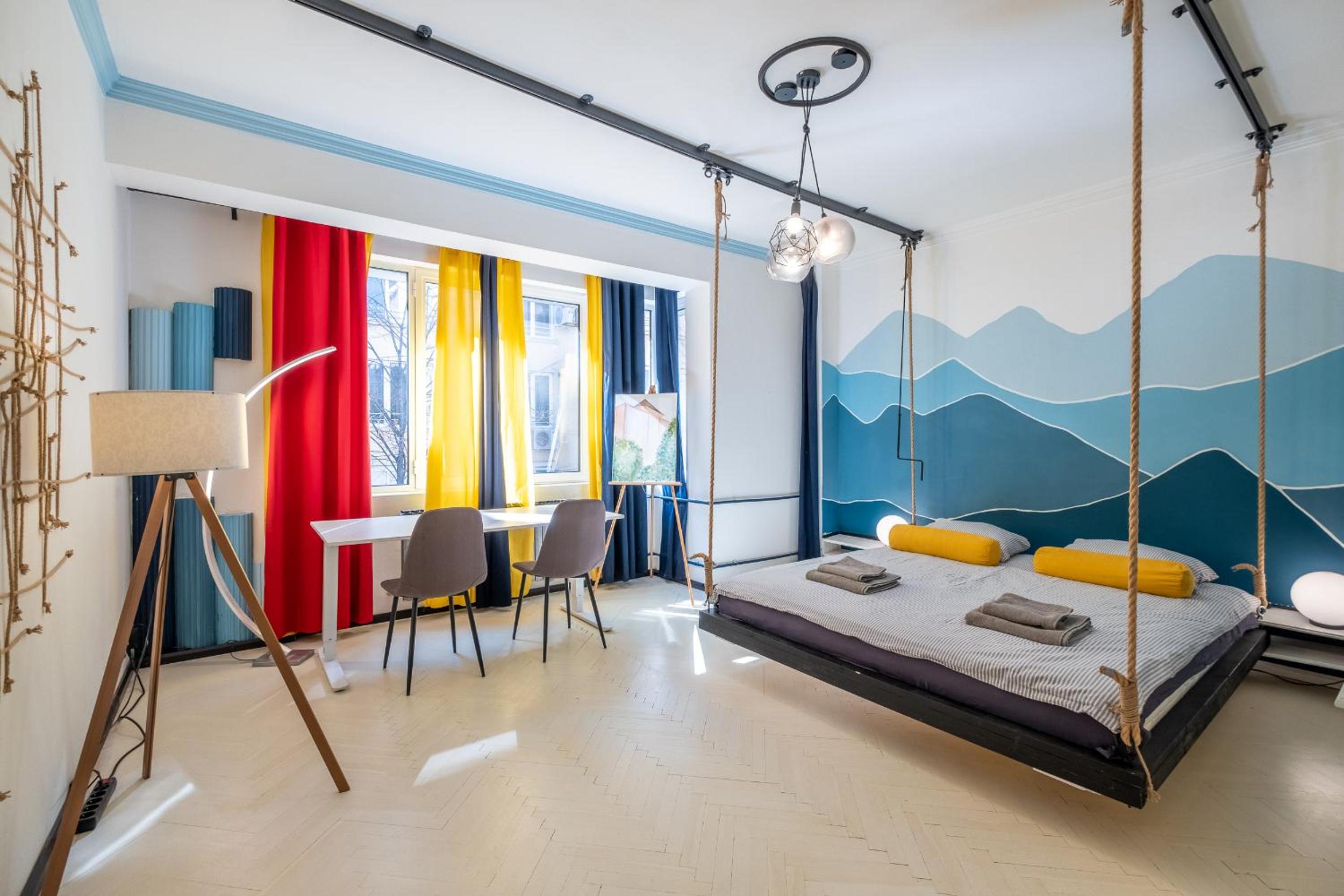 Modern , spacious 2BR apartment in top center