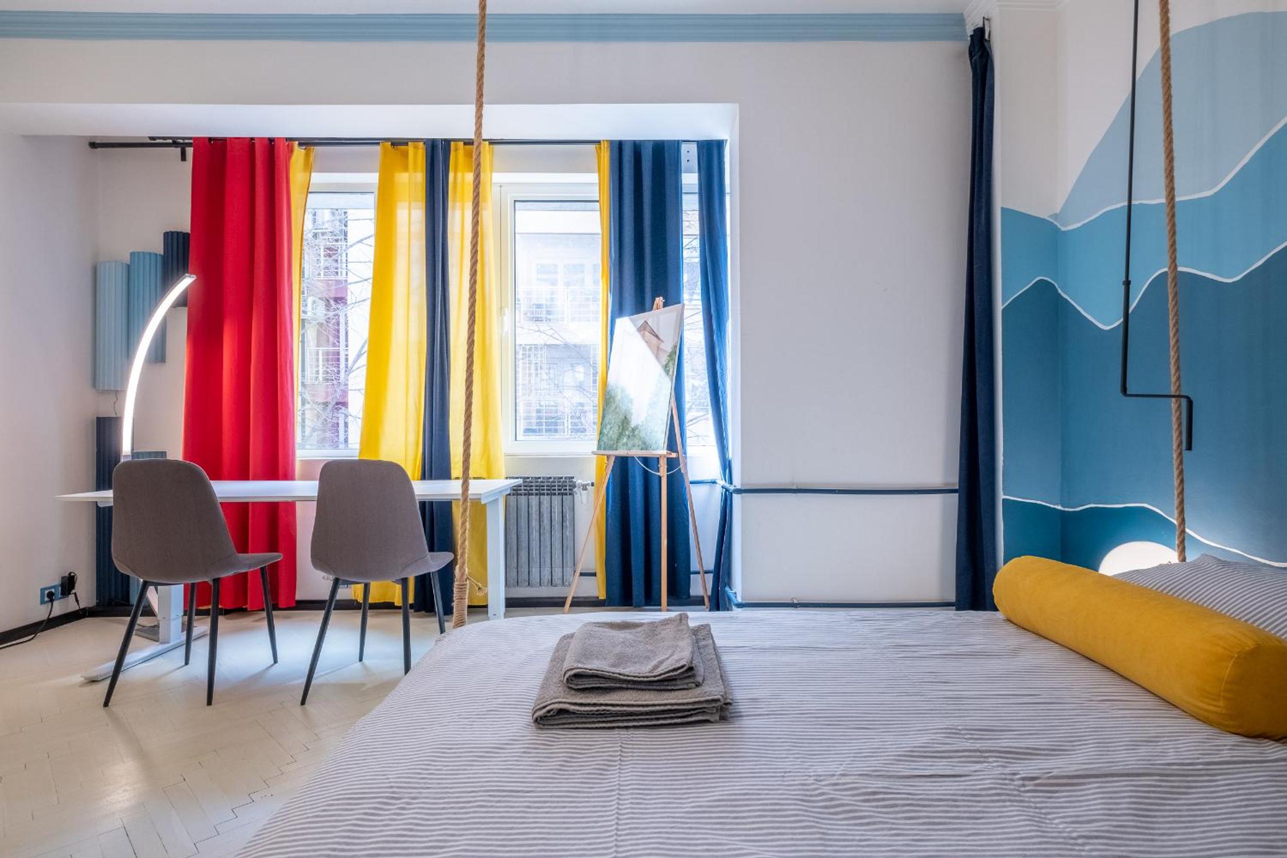 Modern , spacious 2BR apartment in top center