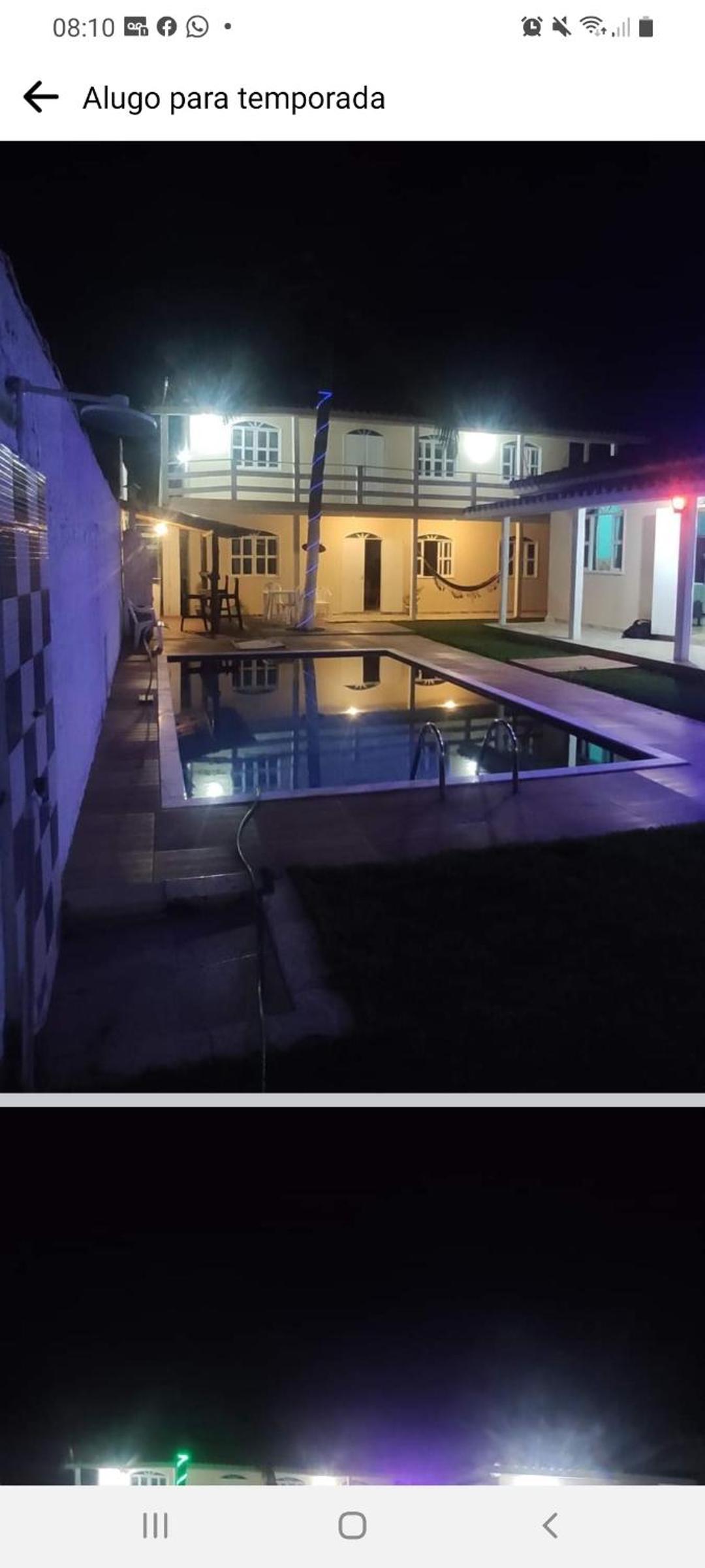 Casa com piscina e estacionamento, próximo á praia