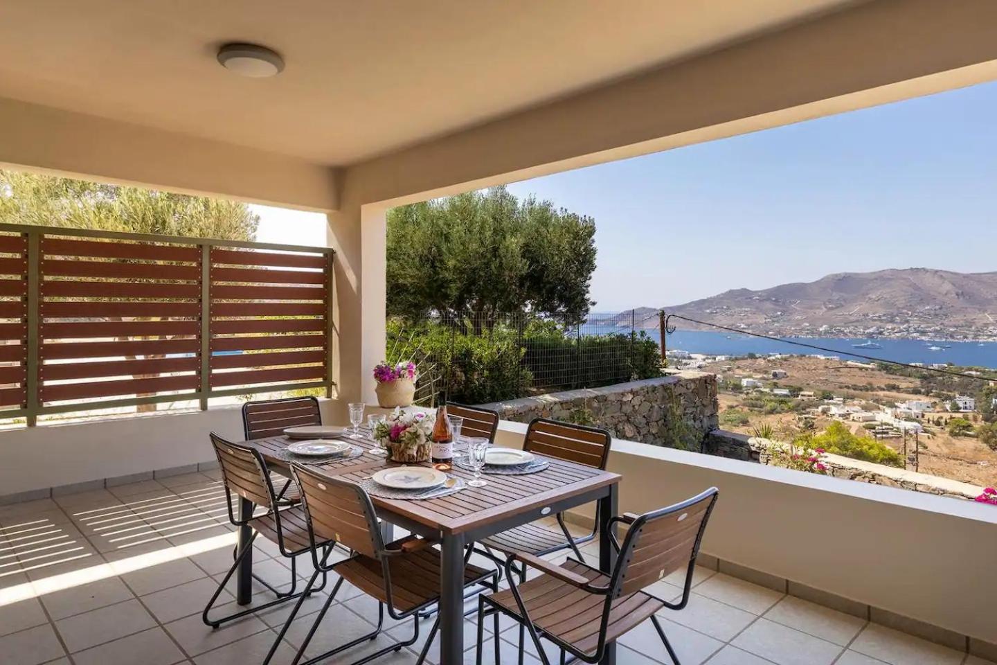 Stelios-Korina Villa with Pool and Stunning View in Syros Posidonia view 3