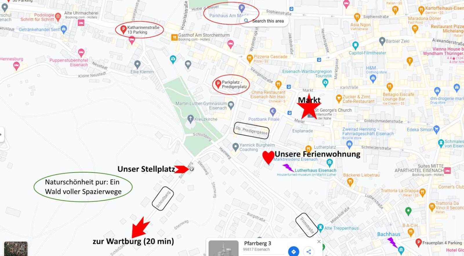 Marktresidenz Eisenach- Stilvolle Maisonette mit 3 Zimmern und 2 Bädern