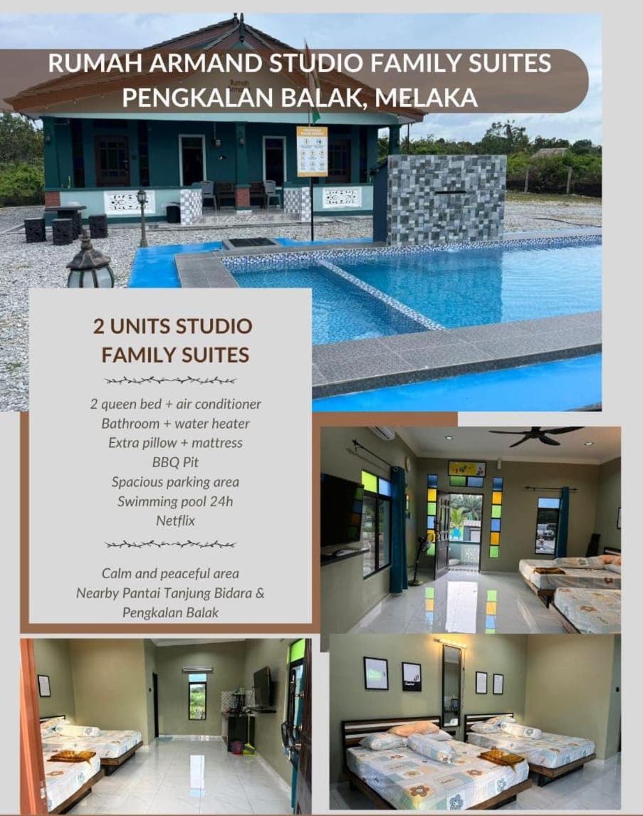 Rumah Armand Studio Family with Swimming Pool Pengkalan Balak Tg Bidara Masjid Tanah Melaka photo 1