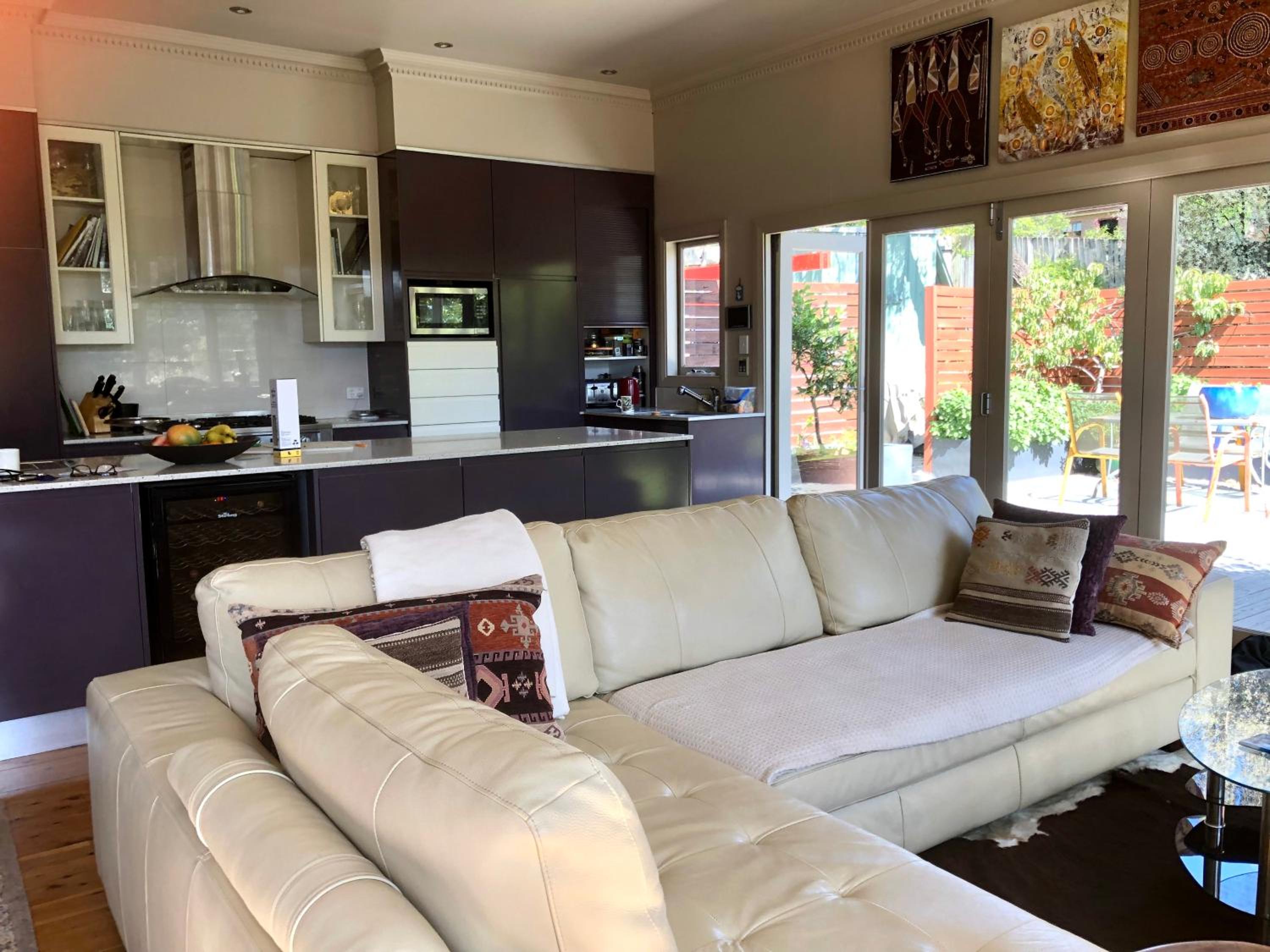 Kimberley Blue West Wing Sunny Decks Cosy Fire