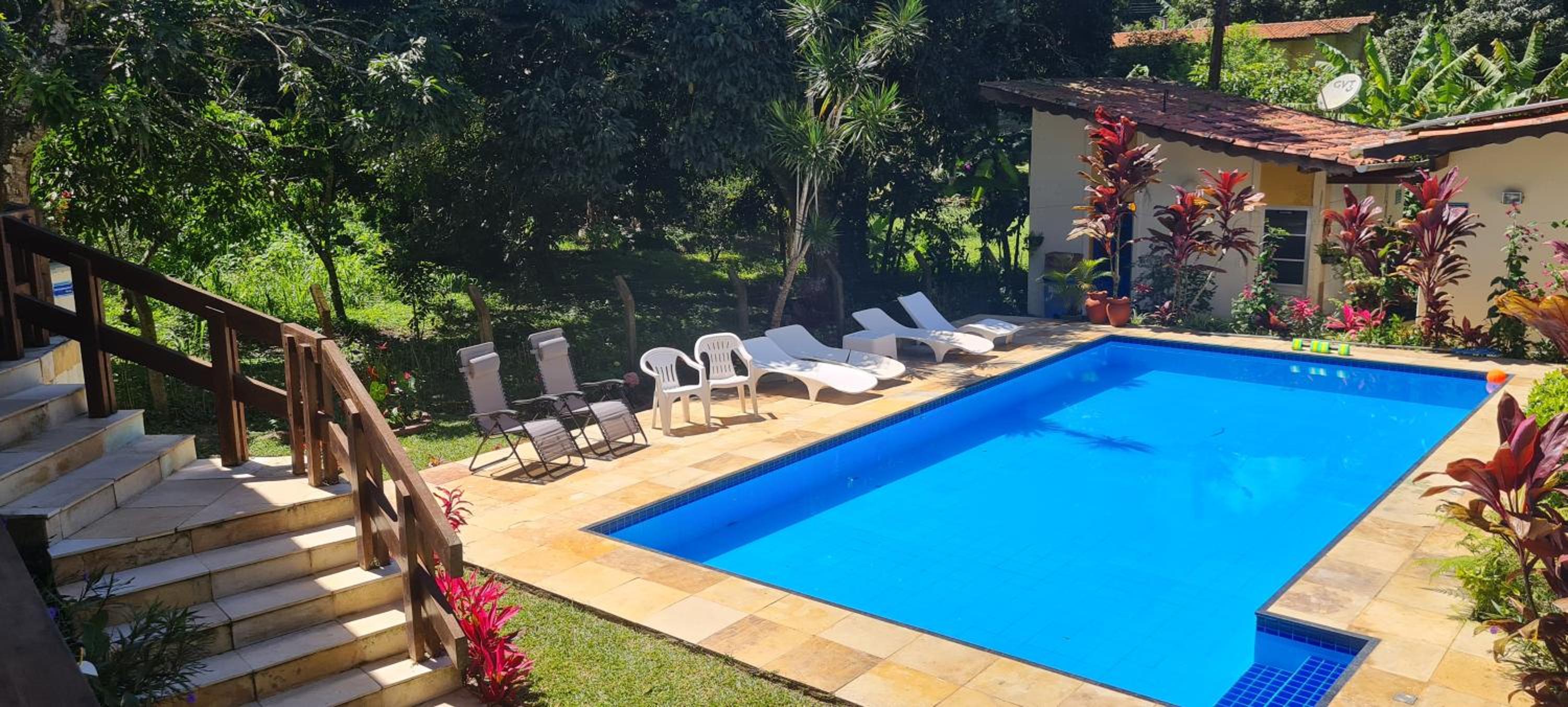 Sítio Guaramiranga para 10 pessoas com fácil acesso