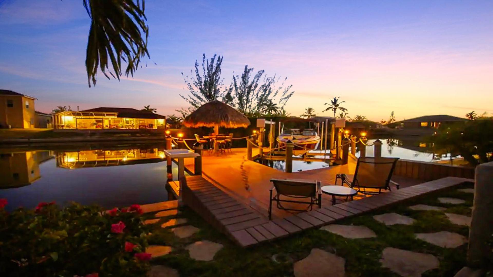 Lupita boat lift dock heated south facing pool view 4
