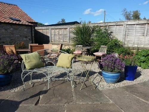 outdoor BBQ area