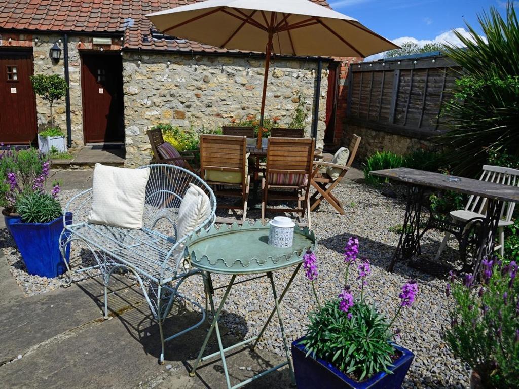 outdoor BBQ area