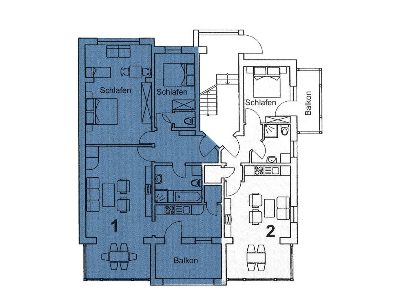 Ferienwohnung 1 Villa Eden