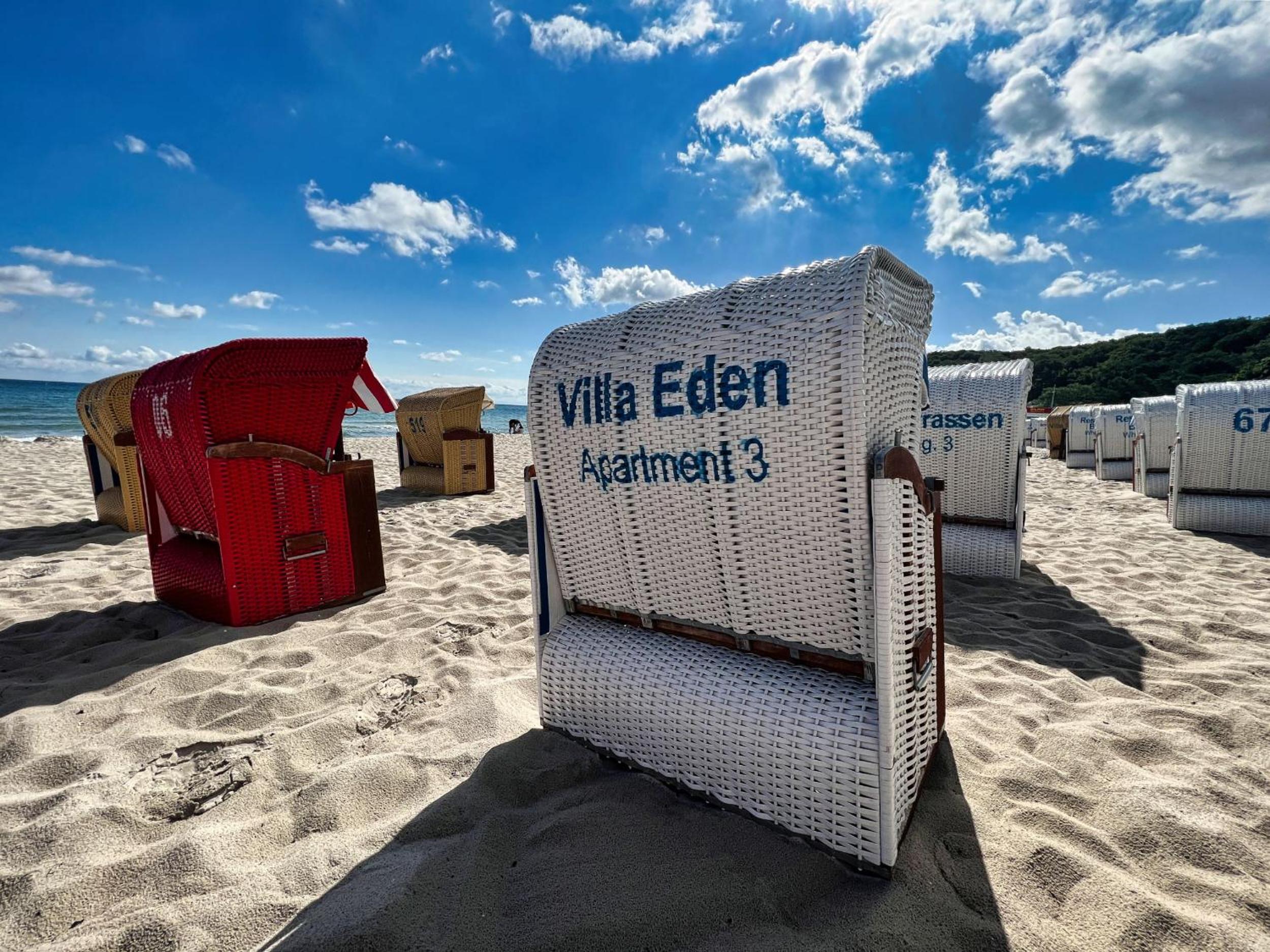 Ferienwohnung 3 Villa Eden mit Strandkorb