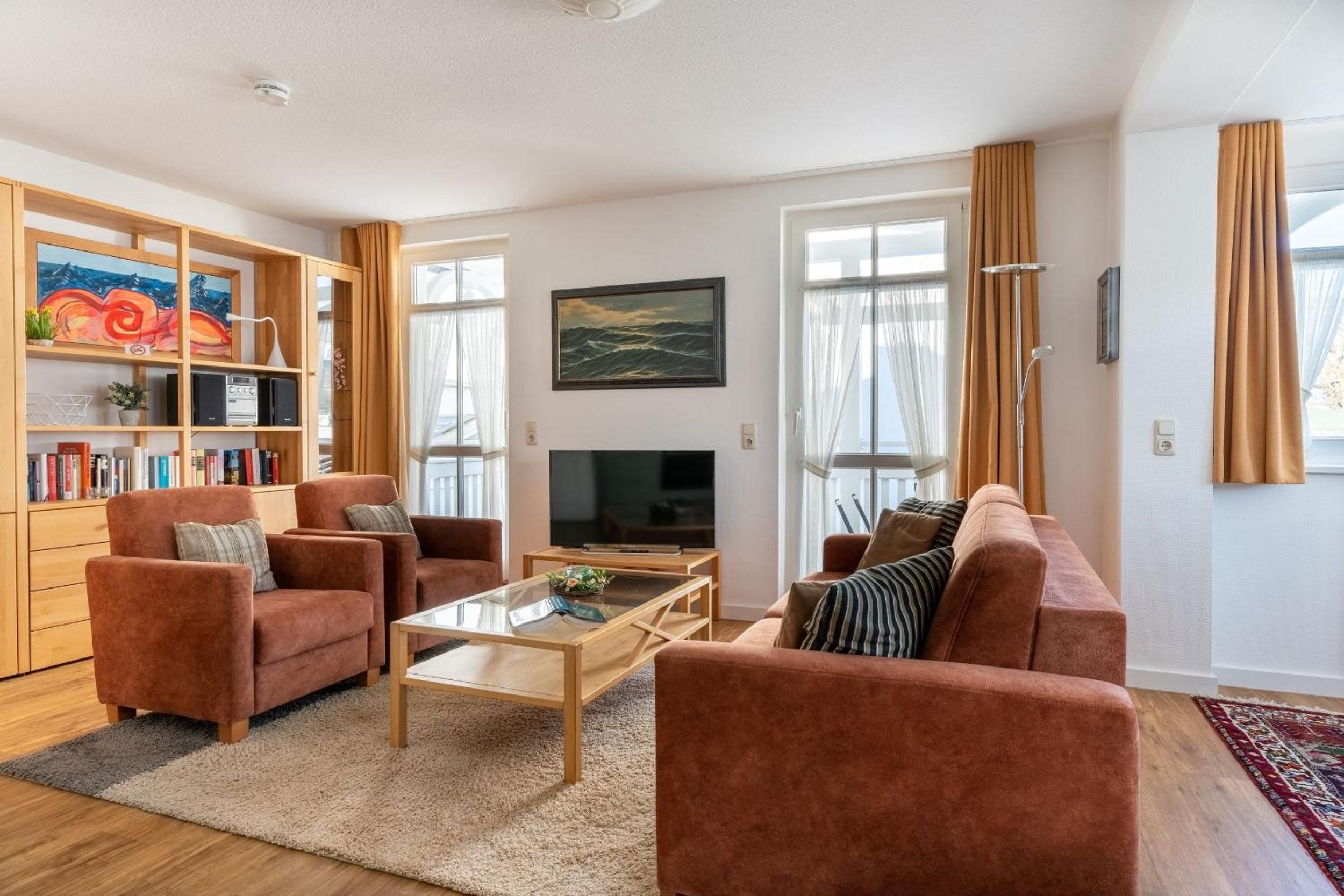 Ferienwohnung 19 Villa Eden mit Strandkorb