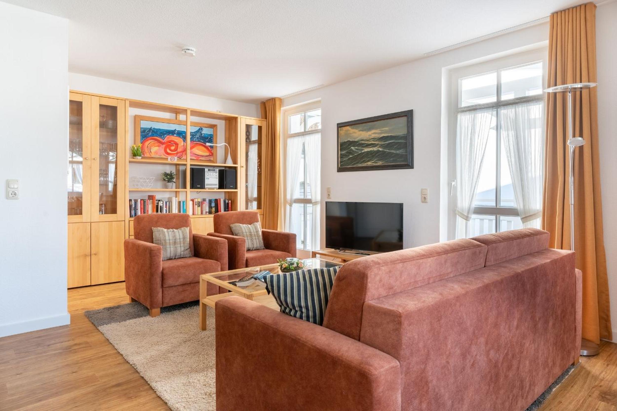 Ferienwohnung 19 Villa Eden mit Strandkorb