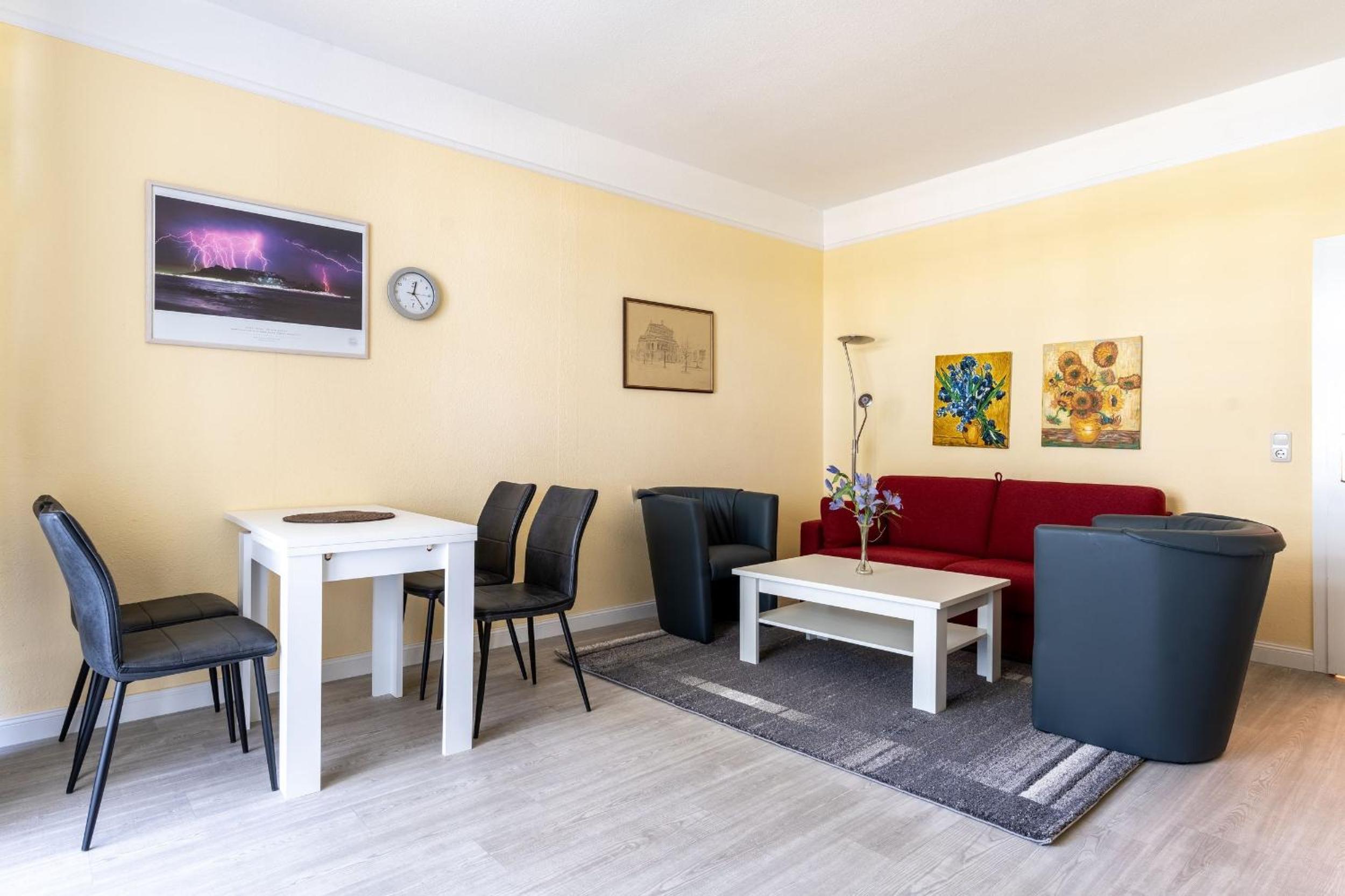 Villa Strandidyll Apartment 3, Balkon mit Meerblick