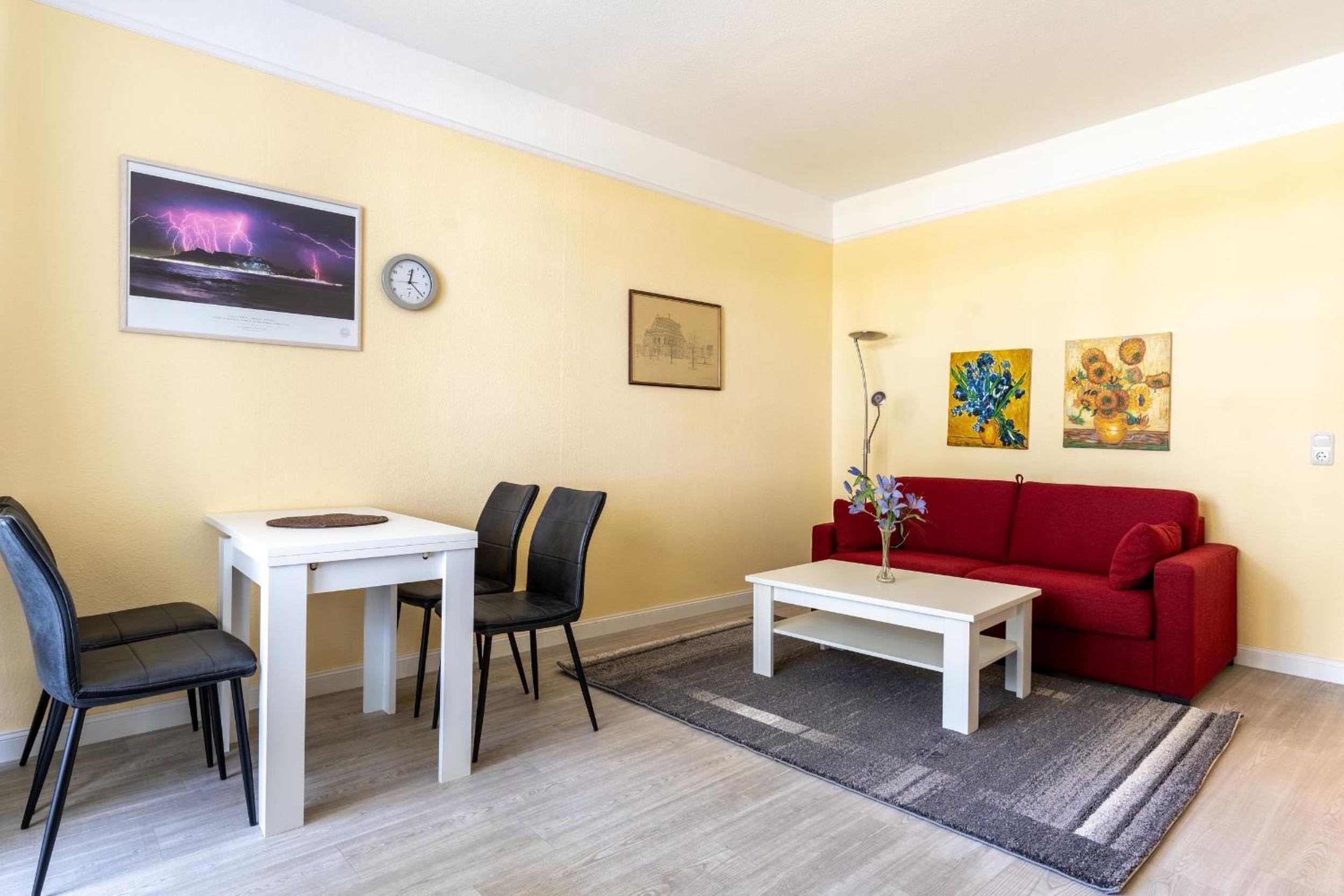 Villa Strandidyll Apartment 3, Balkon mit Meerblick