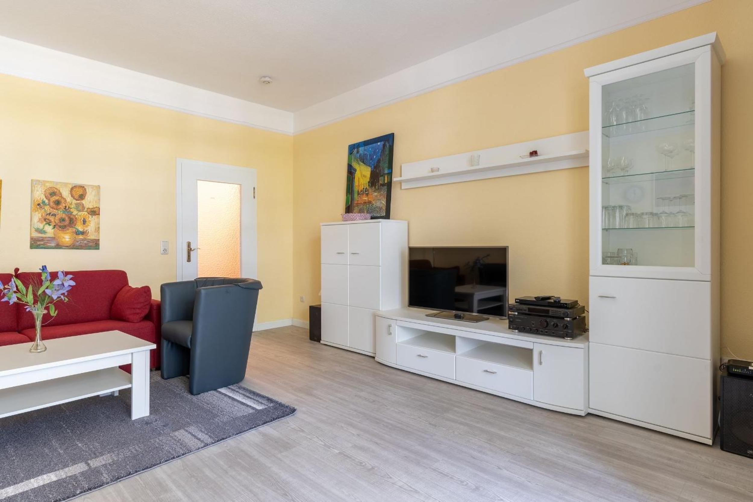 Villa Strandidyll Apartment 3, Balkon mit Meerblick