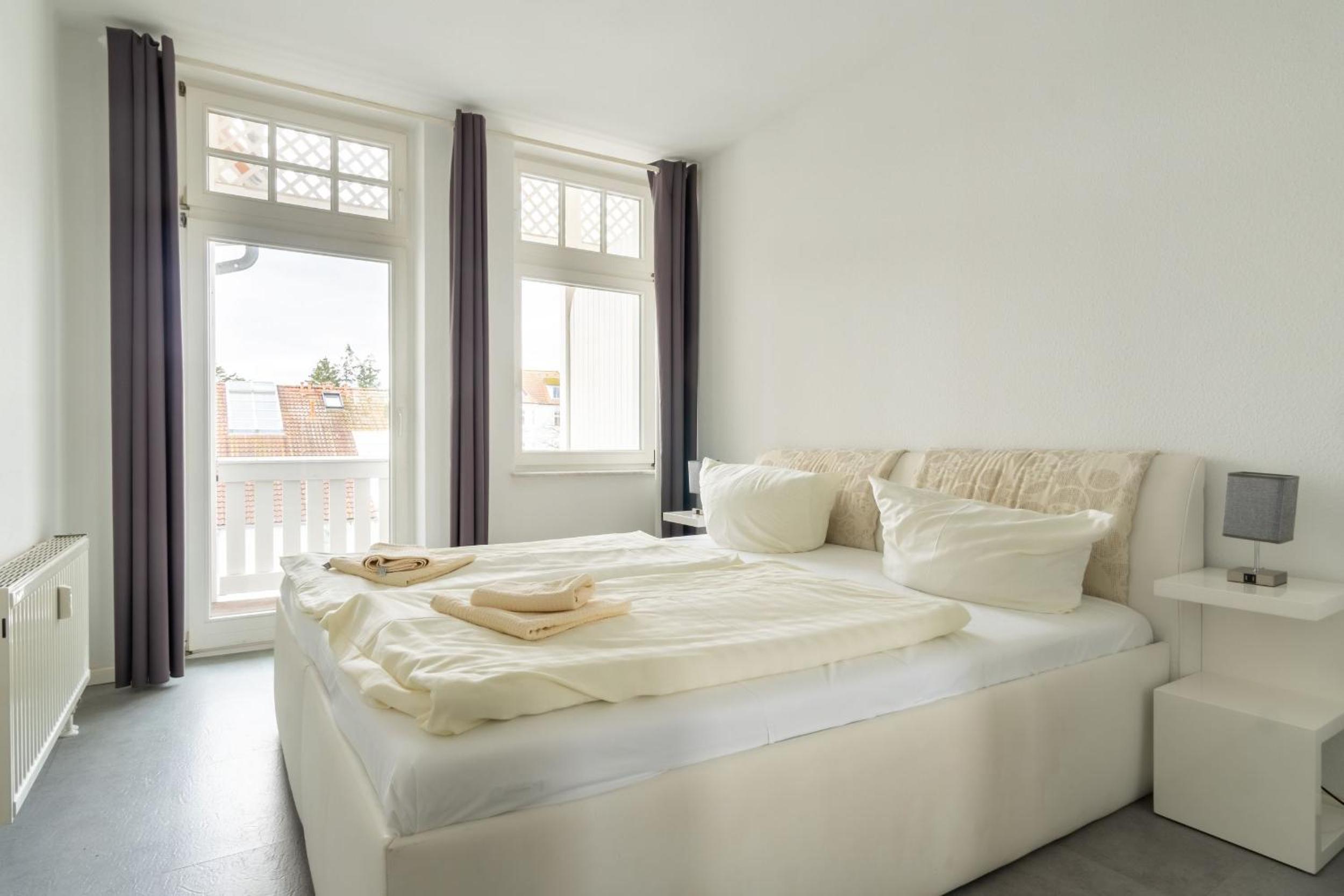 Villa Strandidyll Ap 10, Balkon mit Meerblick, Strandkorb