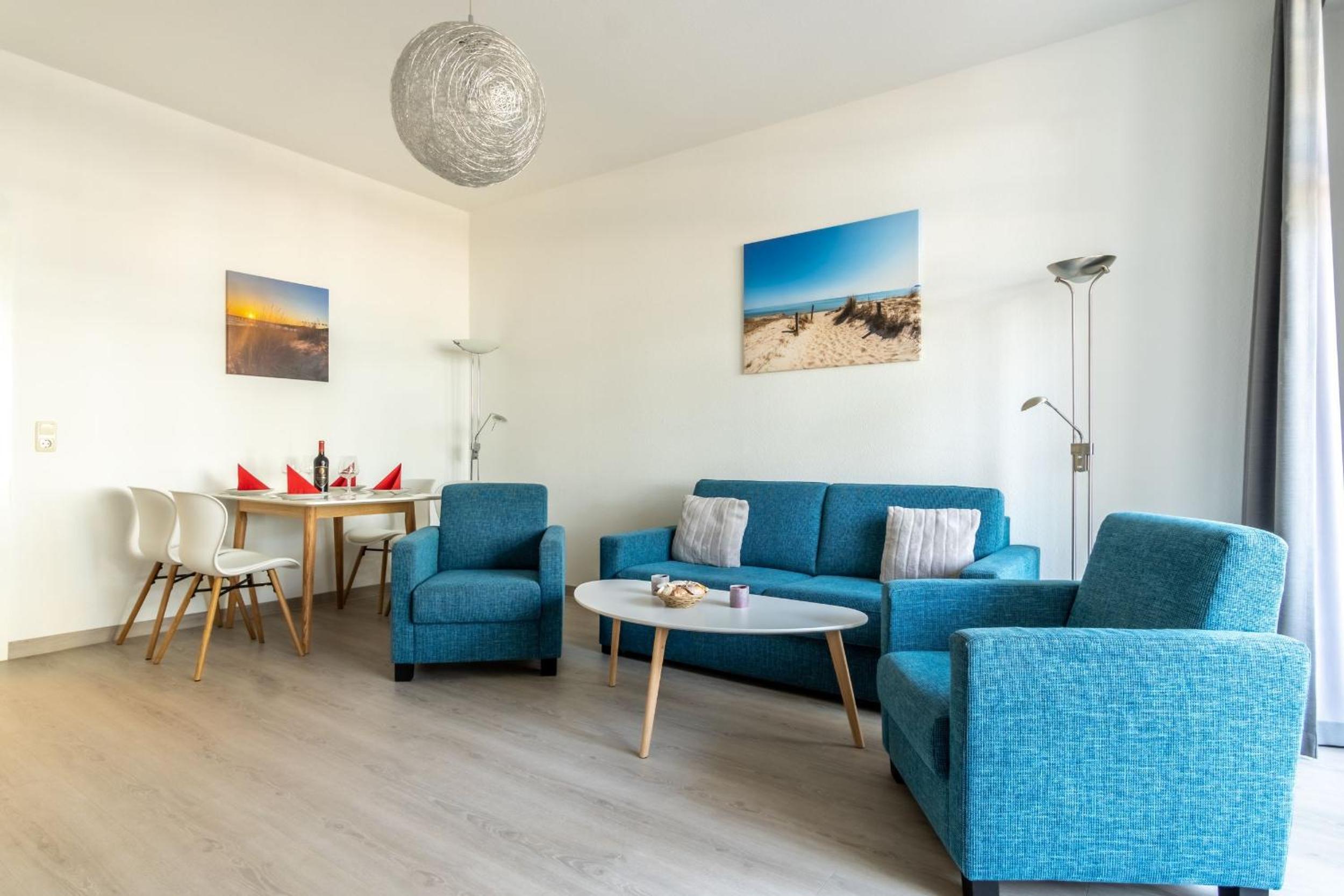 Villa Strandidyll Apartment 6, Balkon mit Meerblick
