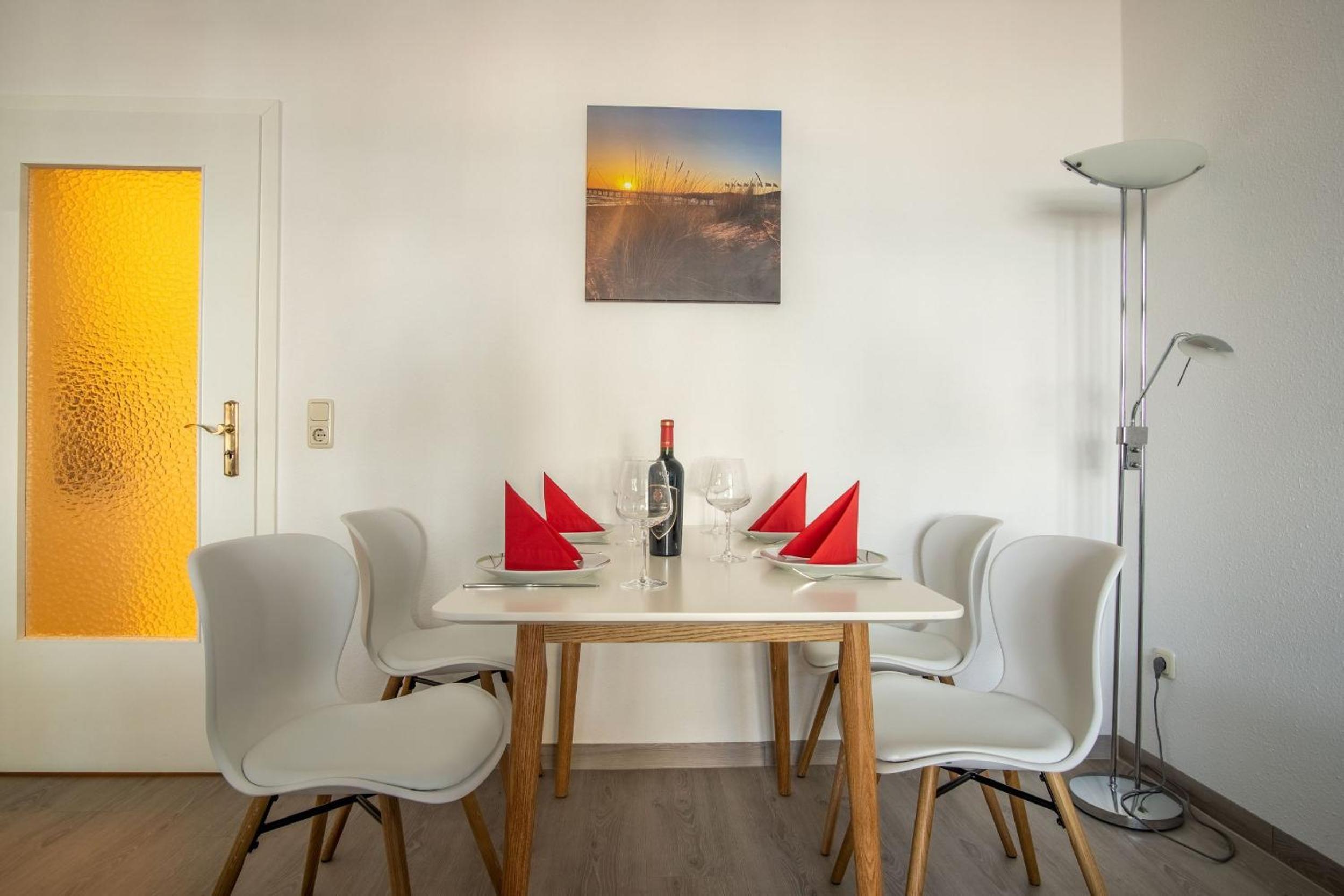 Villa Strandidyll Apartment 6, Balkon mit Meerblick