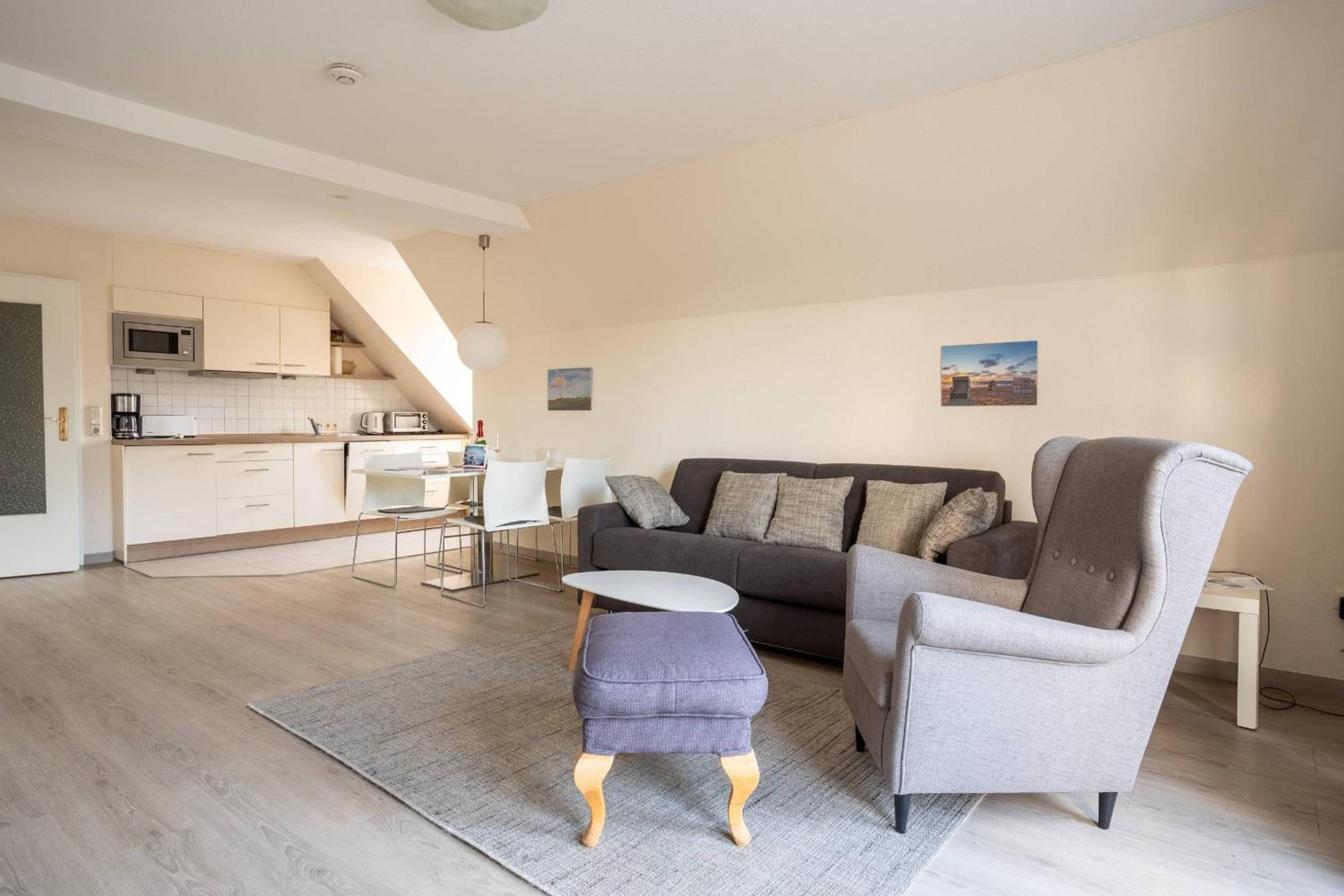 Villa Strandidyll Apartment 16, Balkon mit Meerblick