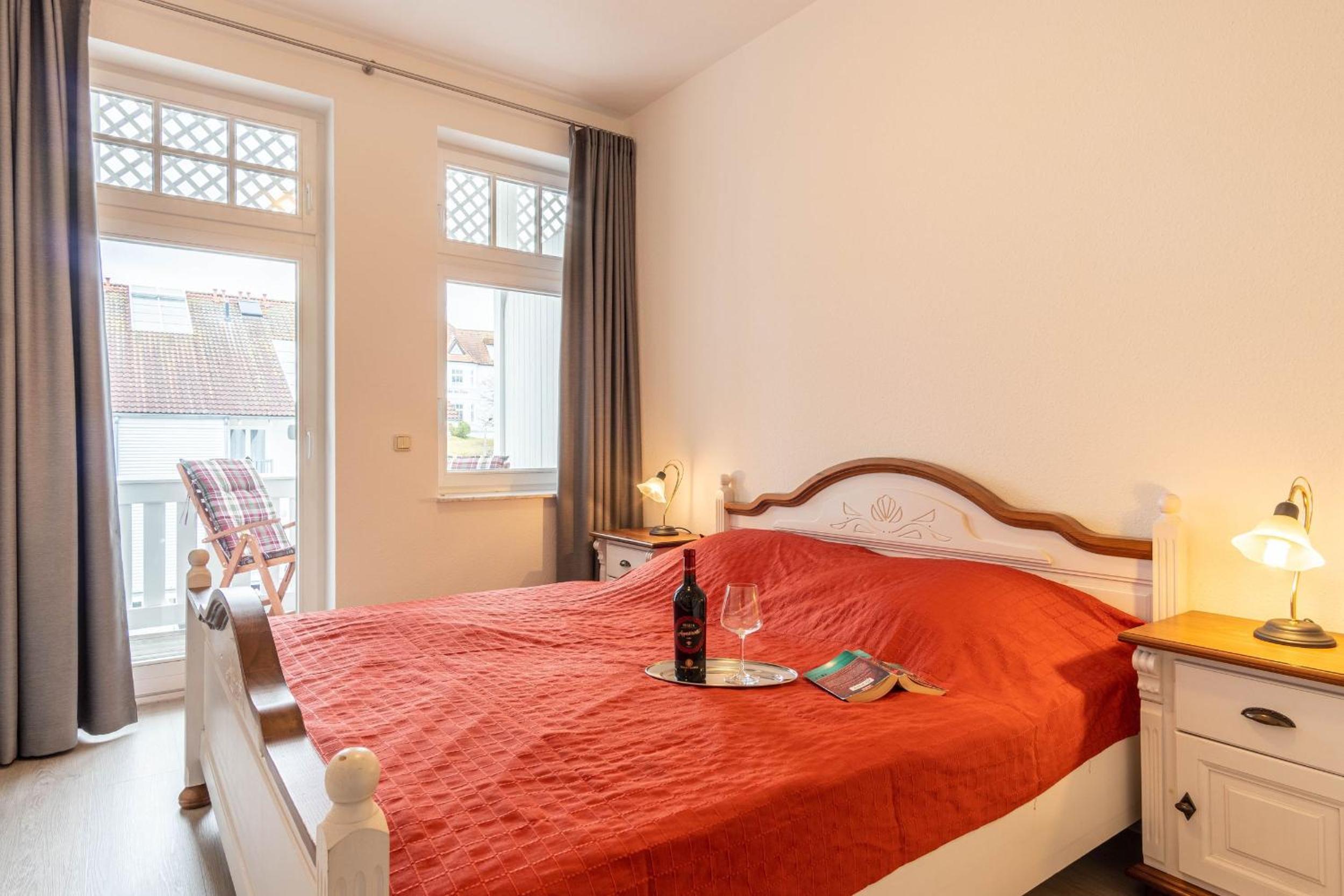 Villa Strandidyll Apartment 6, Balkon mit Meerblick