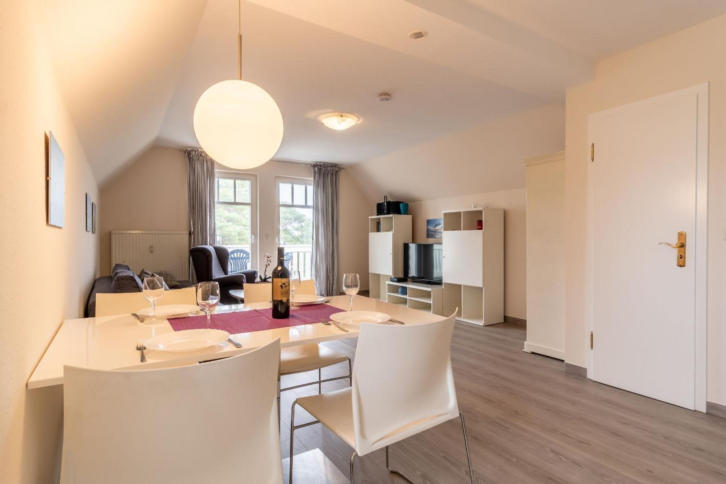 Villa Strandidyll Apartment 16, Balkon mit Meerblick
